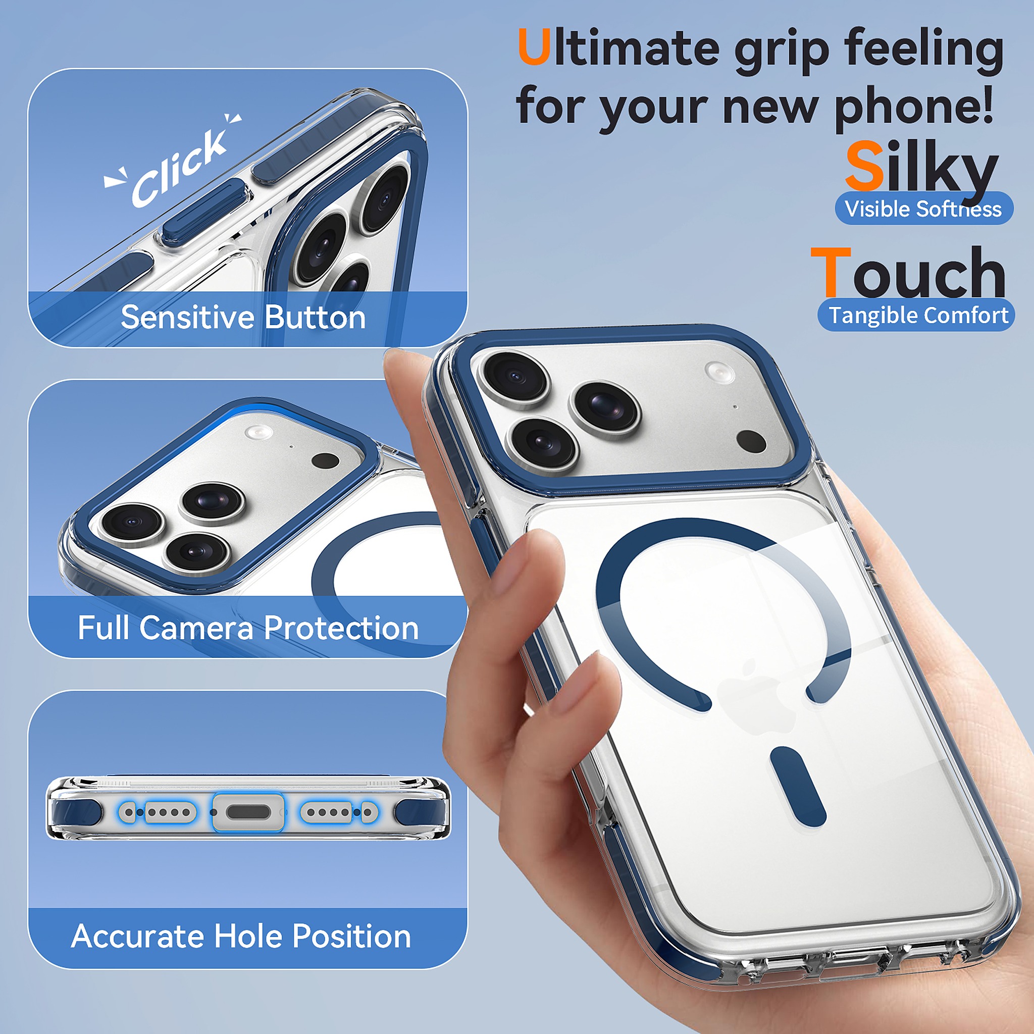 SendaFit Iridescent Two-Tone MagSafe Case for iPhone 17 Pro Max & 18 Pro Max detail 1