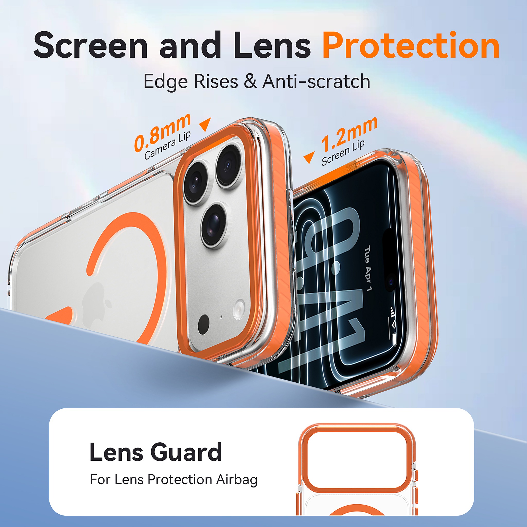SendaFit Iridescent Two-Tone MagSafe Case for iPhone 17 Pro Max & 18 Pro Max detail 12