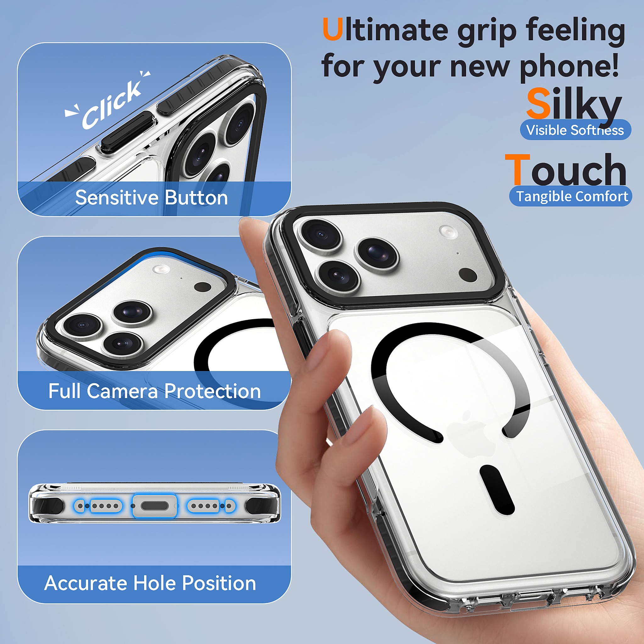 SendaFit Iridescent Two-Tone MagSafe Case for iPhone 17 Pro Max & 18 Pro Max detail 15