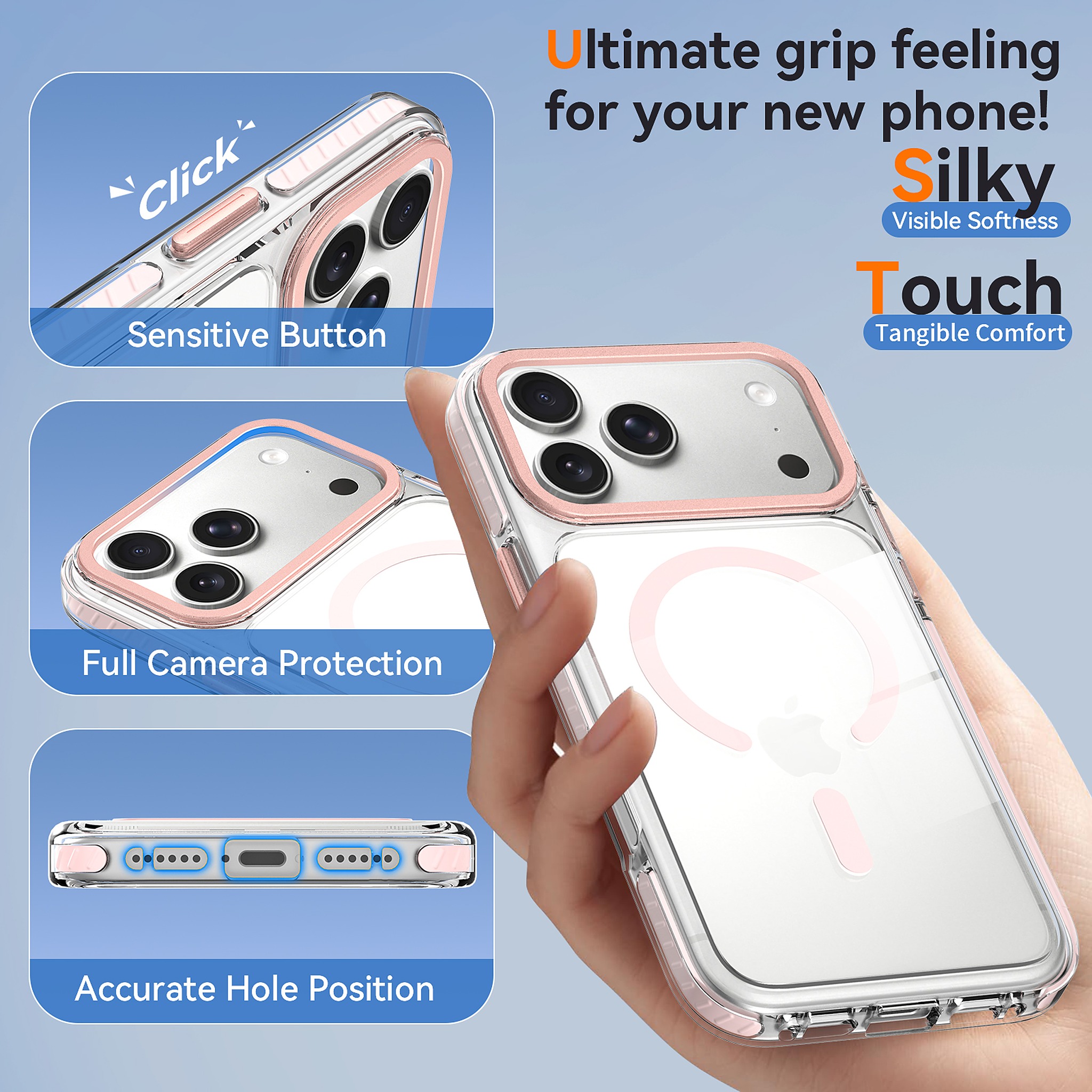 SendaFit Iridescent Two-Tone MagSafe Case for iPhone 17 Pro Max & 18 Pro Max detail 17