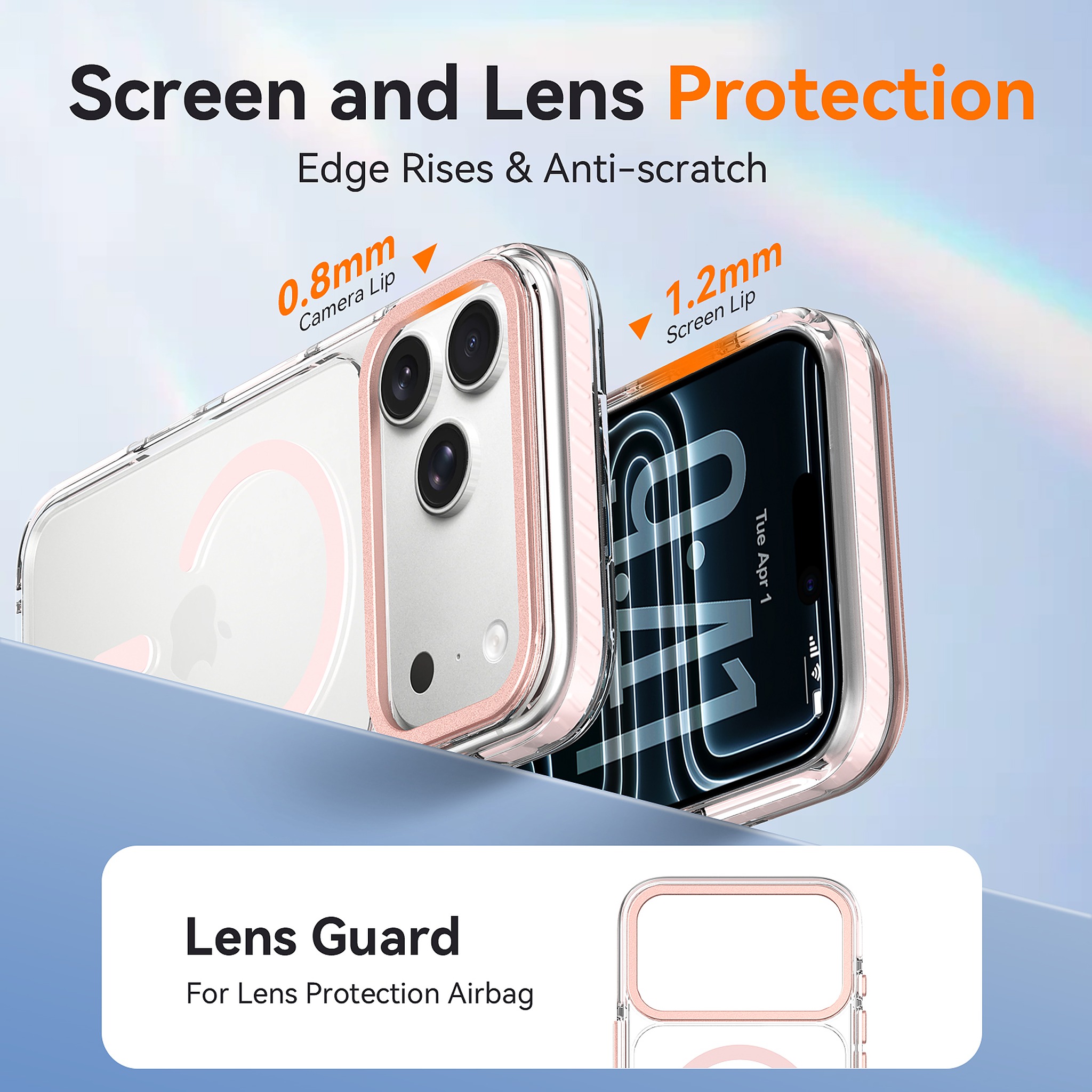 SendaFit Iridescent Two-Tone MagSafe Case for iPhone 17 Pro Max & 18 Pro Max detail 18