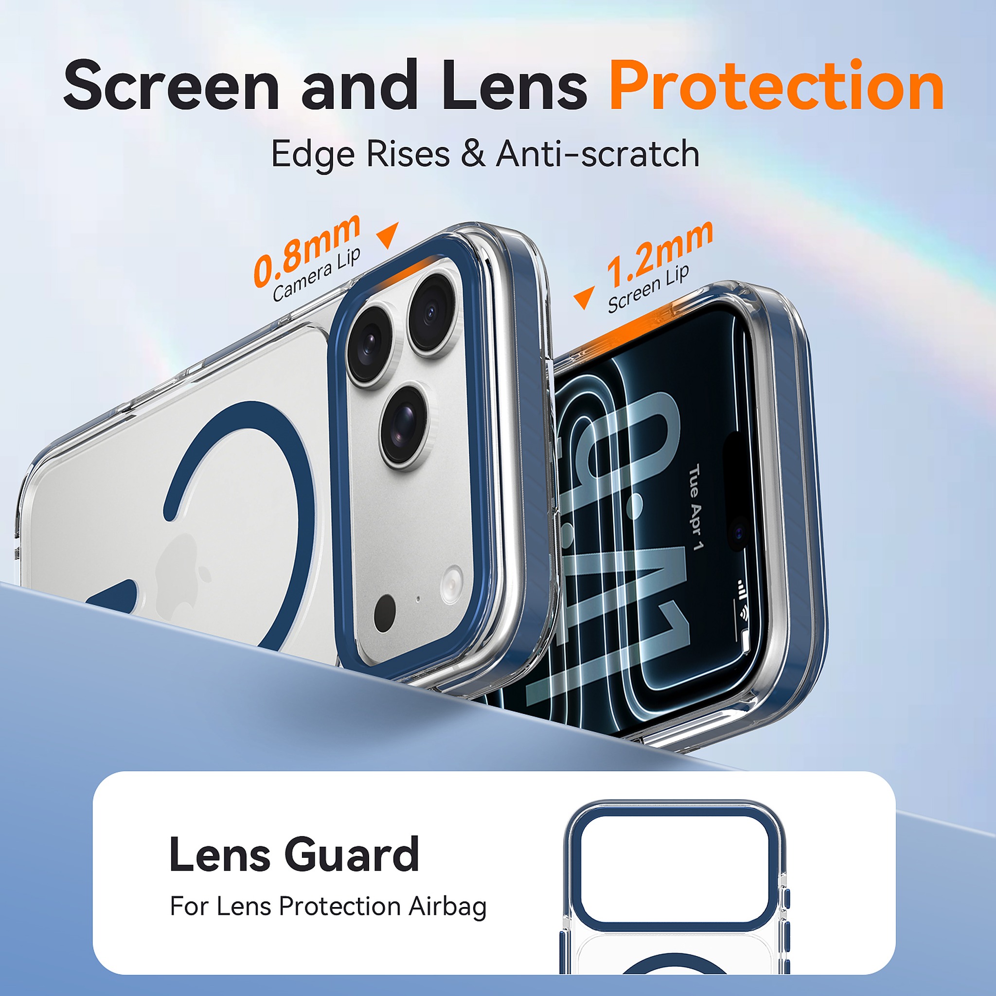 SendaFit Iridescent Two-Tone MagSafe Case for iPhone 17 Pro Max & 18 Pro Max detail 2