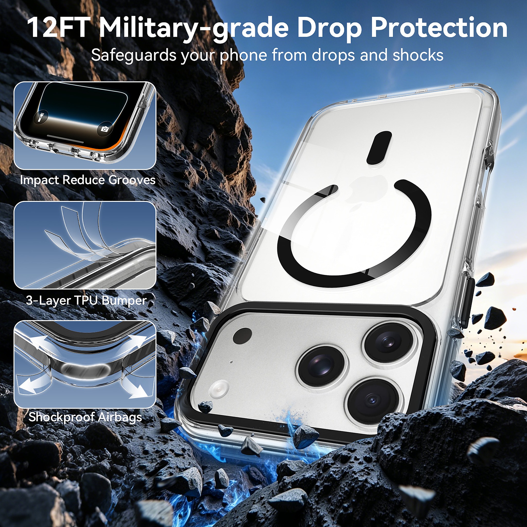 SendaFit Iridescent Two-Tone MagSafe Case for iPhone 17 Pro Max & 18 Pro Max detail 23