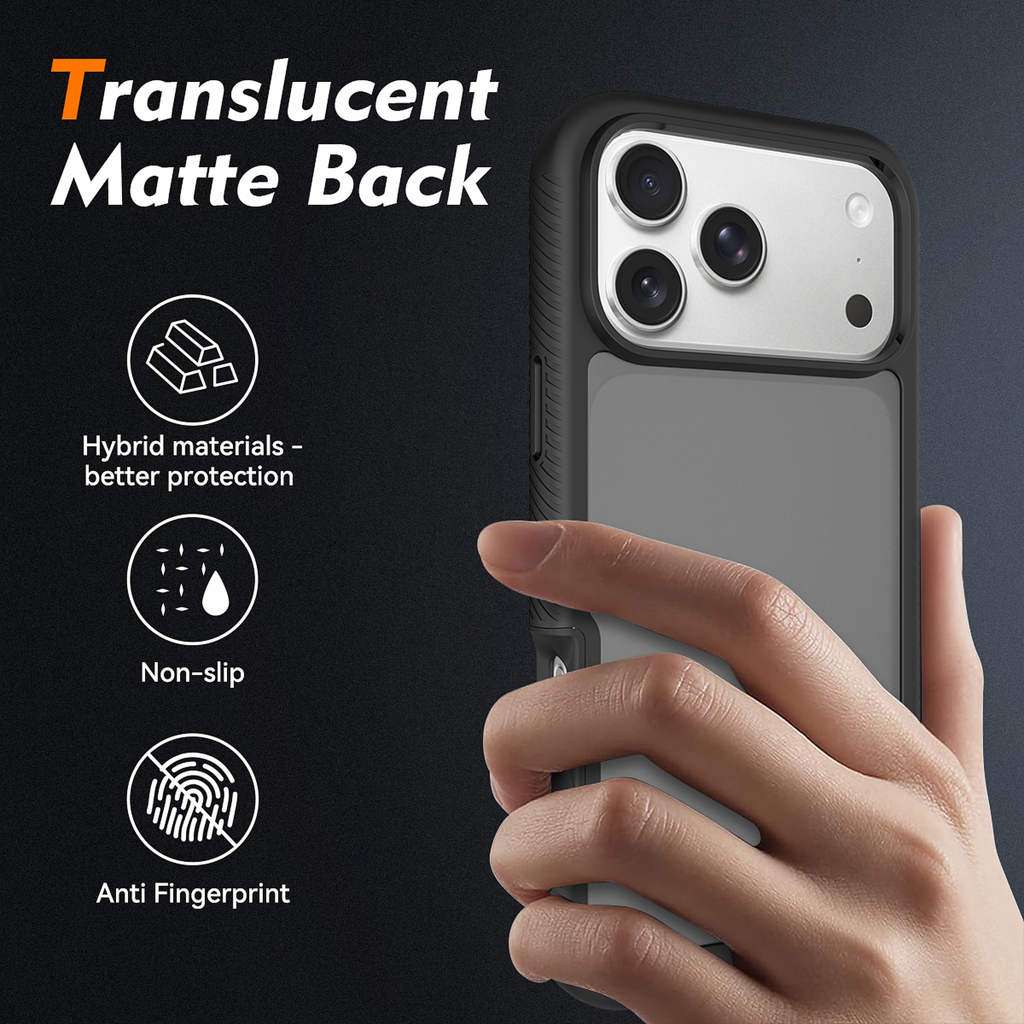 SendaFit Matte Starry Rugged Case for iPhone 18 Pro Max (Fits iPhone 17 Pro Max) detail 17