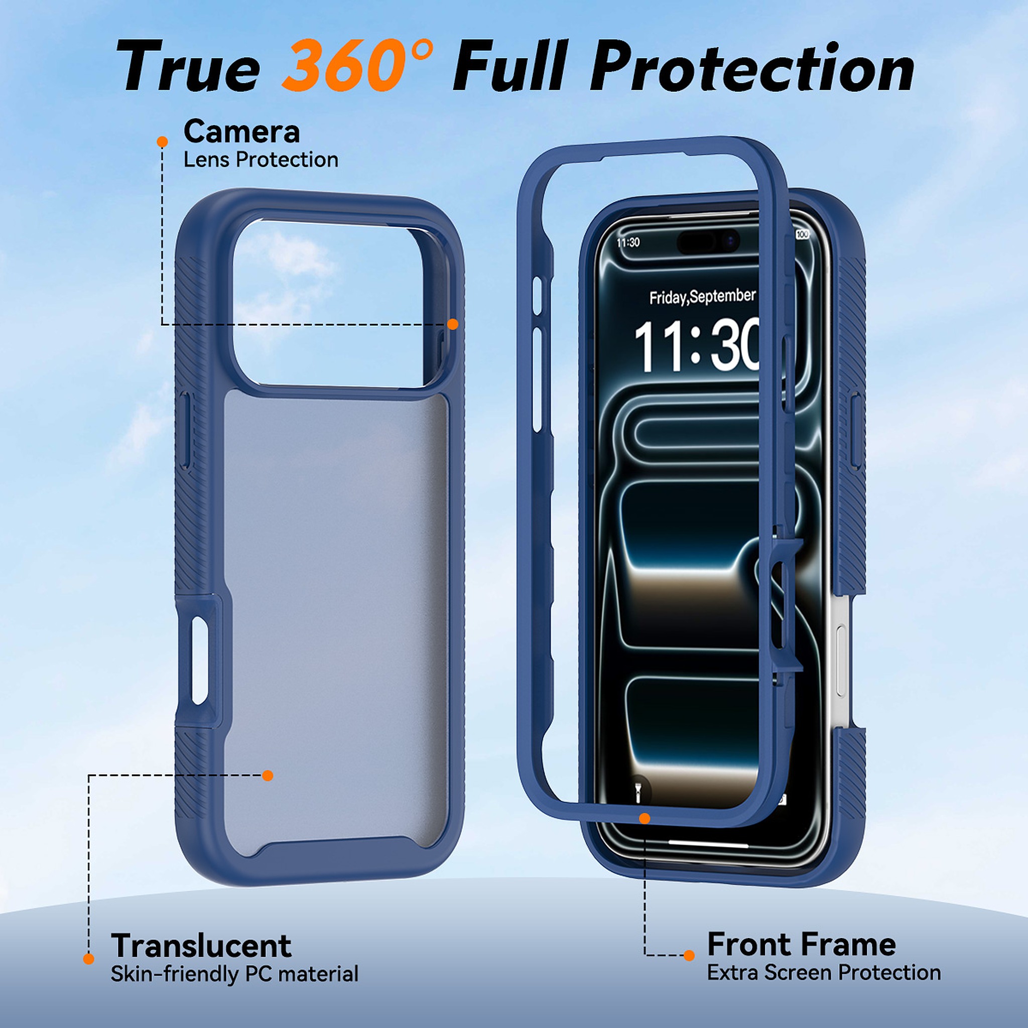 SendaFit Matte Starry Rugged Case for iPhone 18 Pro Max (Fits iPhone 17 Pro Max) detail 2