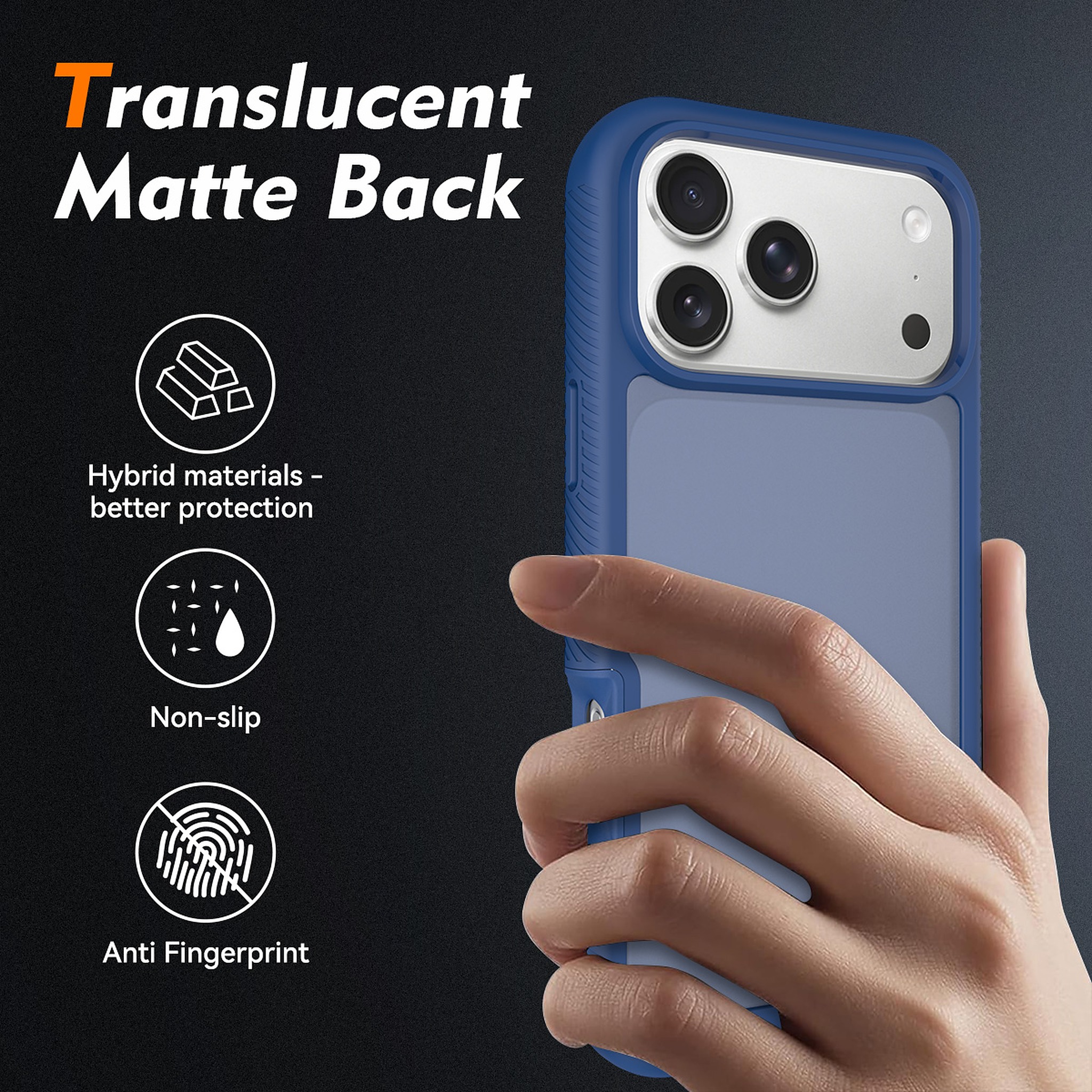 SendaFit Matte Starry Rugged Case for iPhone 18 Pro Max (Fits iPhone 17 Pro Max) detail 32