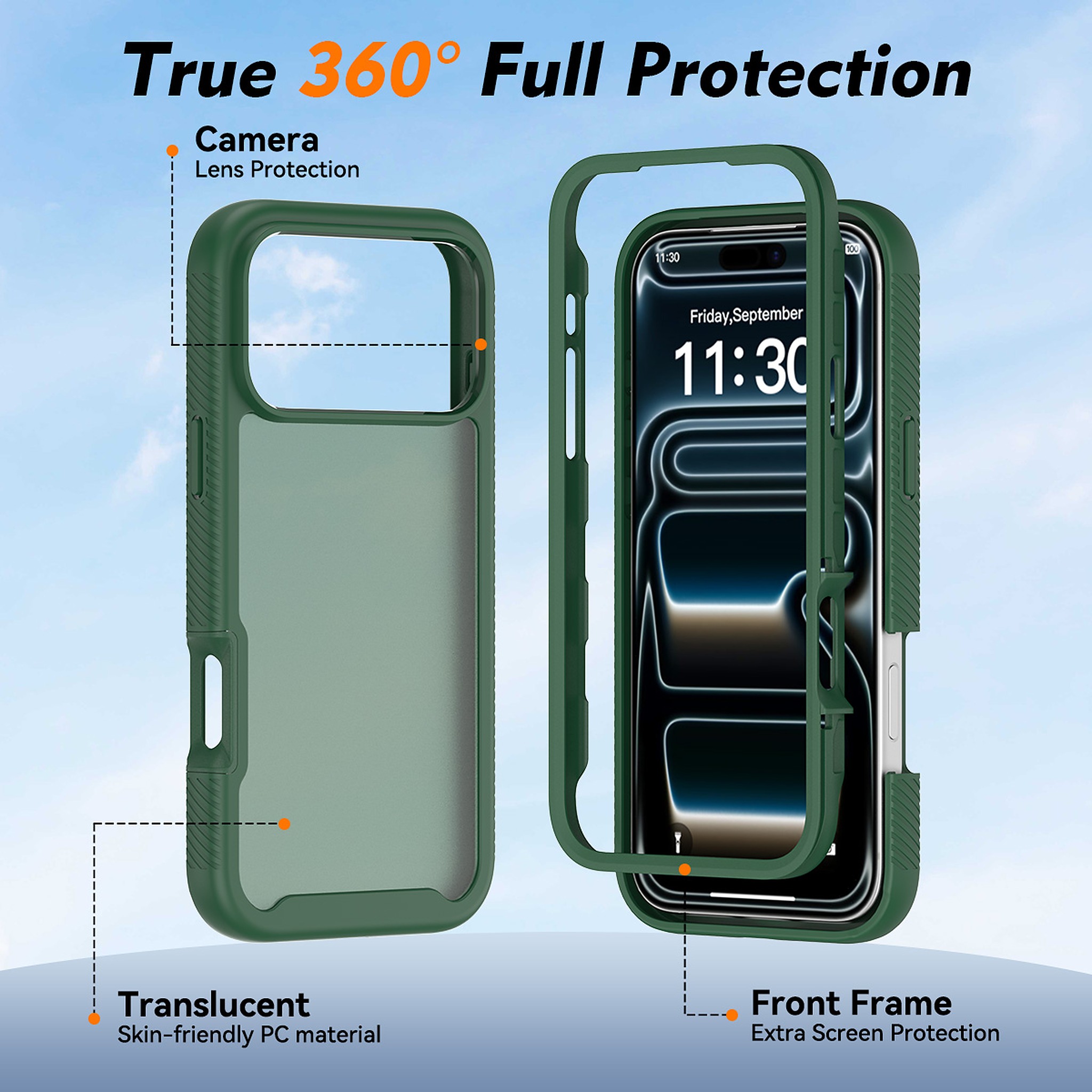 SendaFit Matte Starry Rugged Case for iPhone 18 Pro Max (Fits iPhone 17 Pro Max) detail 6