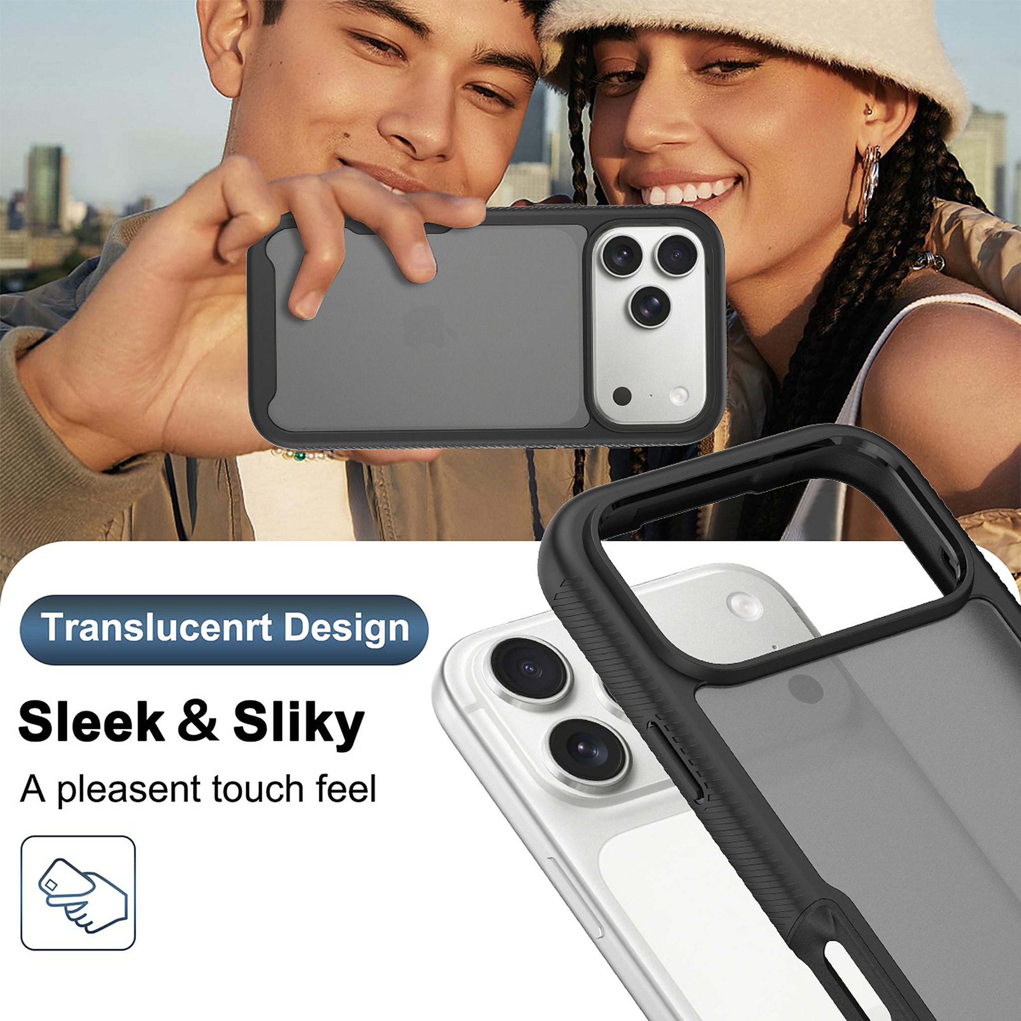 SendaFit Matte Starry Rugged Case for iPhone 18 Pro Max (Fits iPhone 17 Pro Max) (with Screen Protector) detail 9