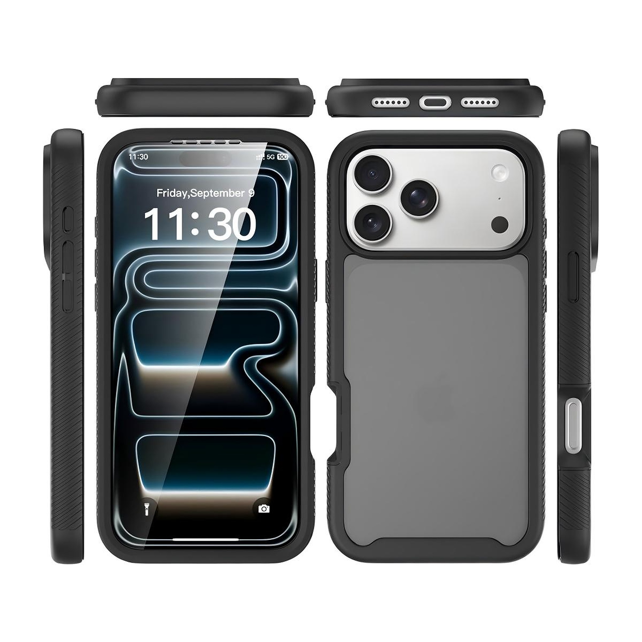 SendaFit Matte Starry Rugged Case for iPhone 18 Pro Max (Fits iPhone 17 Pro Max) (with Screen Protector)