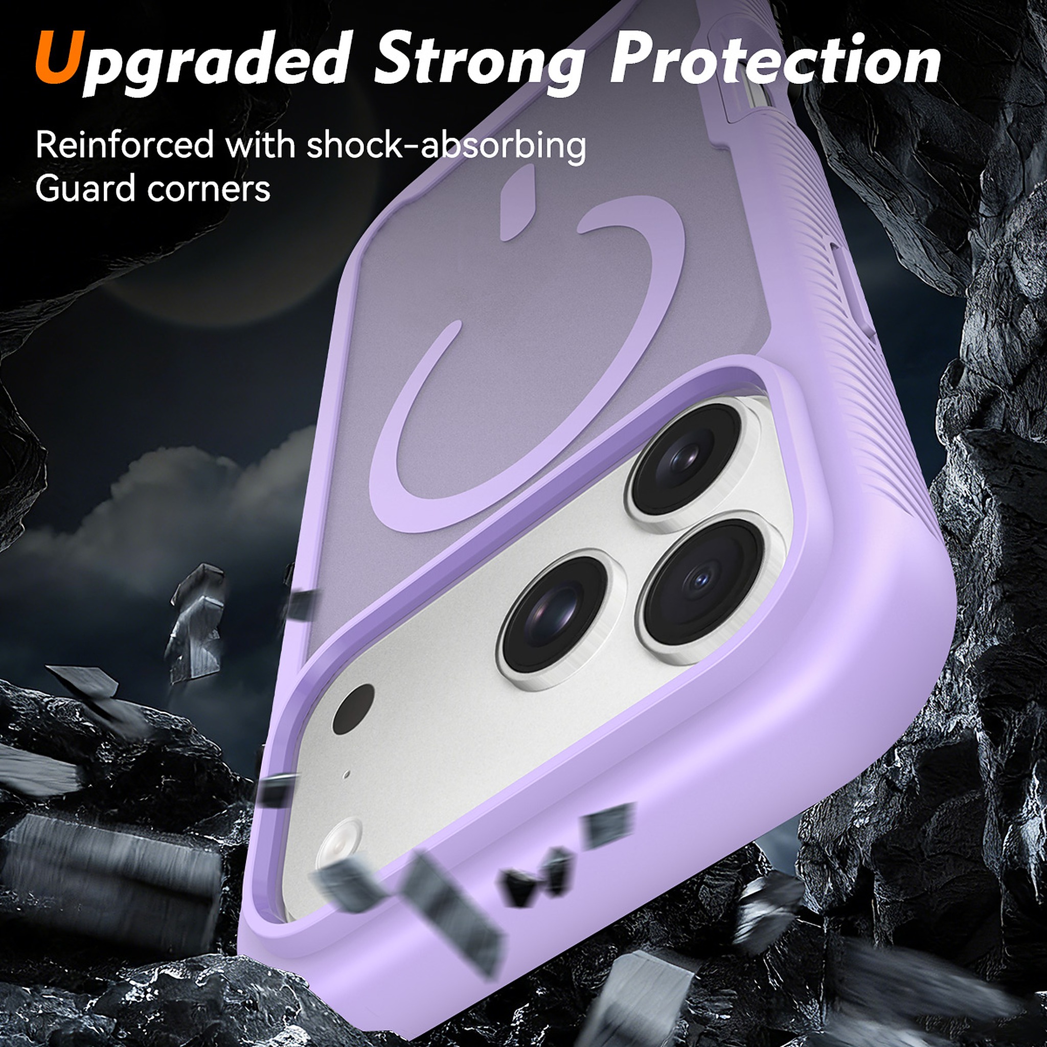 SendaFit Matte Starry Rugged MagSafe Case for iPhone 18 Pro Max (Fits iPhone 17 Pro Max) (with Screen Protector) detail 10