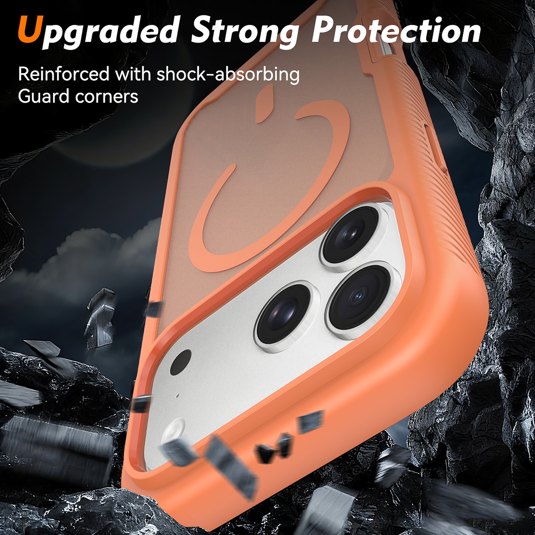 SendaFit Matte Starry Rugged MagSafe Case for iPhone 18 Pro Max (Fits iPhone 17 Pro Max) (with Screen Protector) detail 14