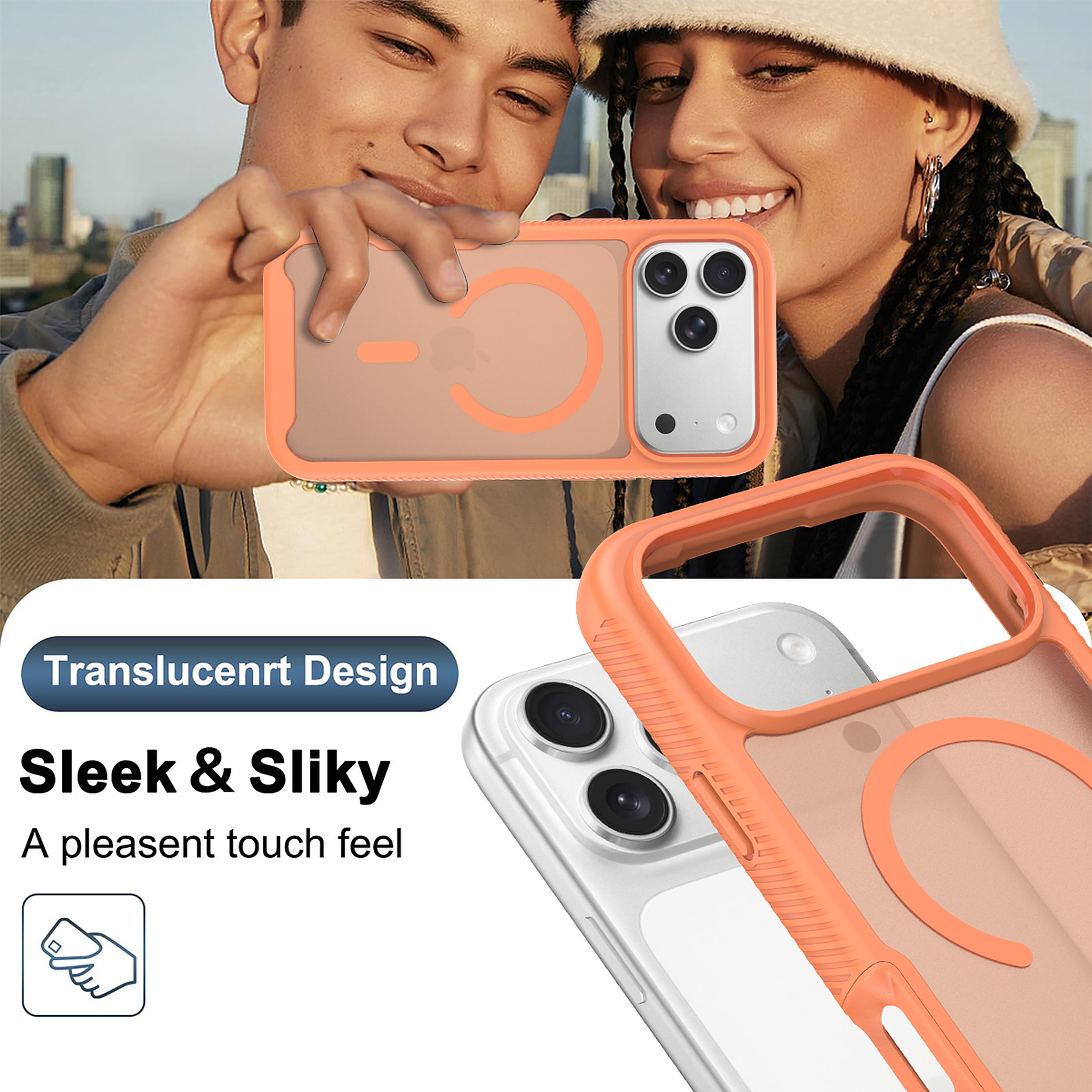 SendaFit Matte Starry Rugged MagSafe Case for iPhone 18 Pro Max (Fits iPhone 17 Pro Max) (with Screen Protector) detail 17