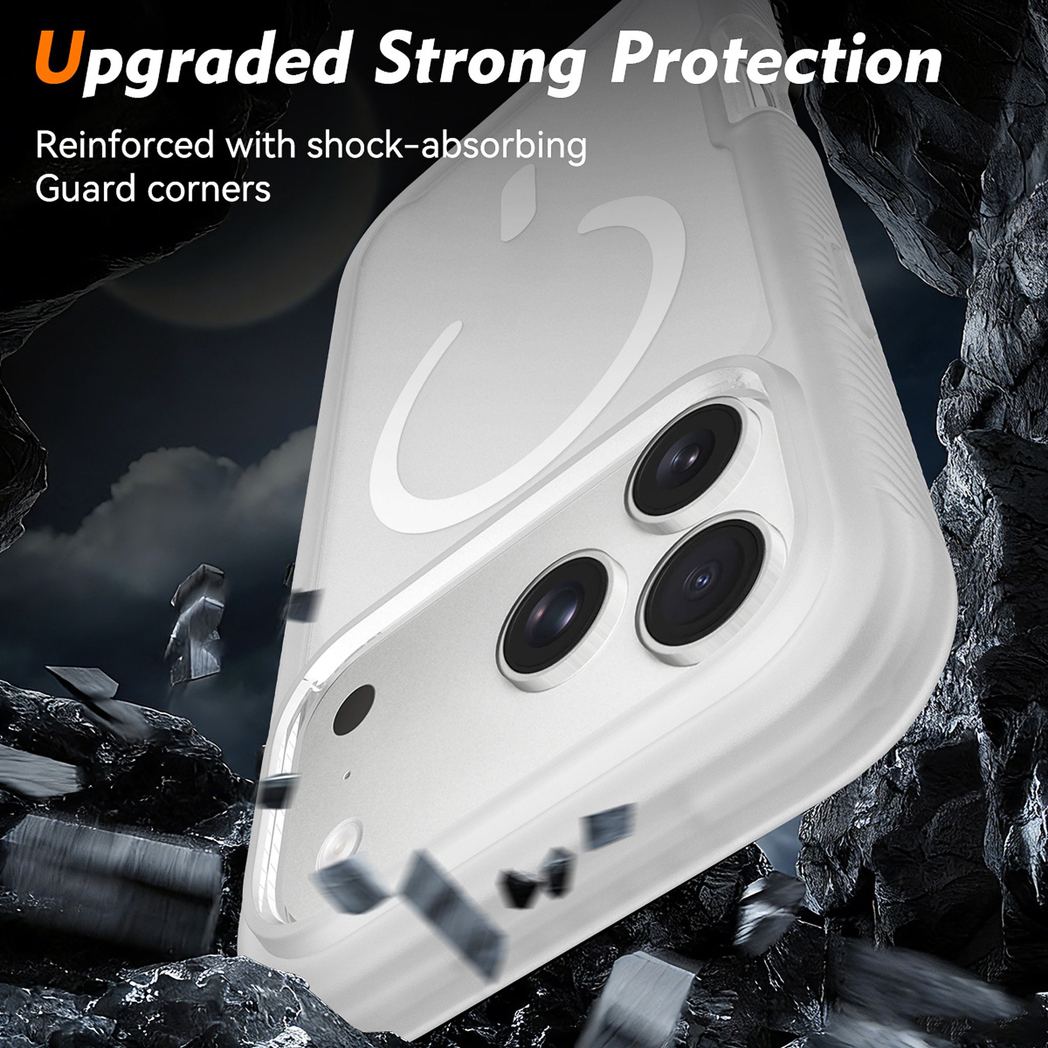SendaFit Matte Starry Rugged MagSafe Case for iPhone 18 Pro Max (Fits iPhone 17 Pro Max) (with Screen Protector) detail 19