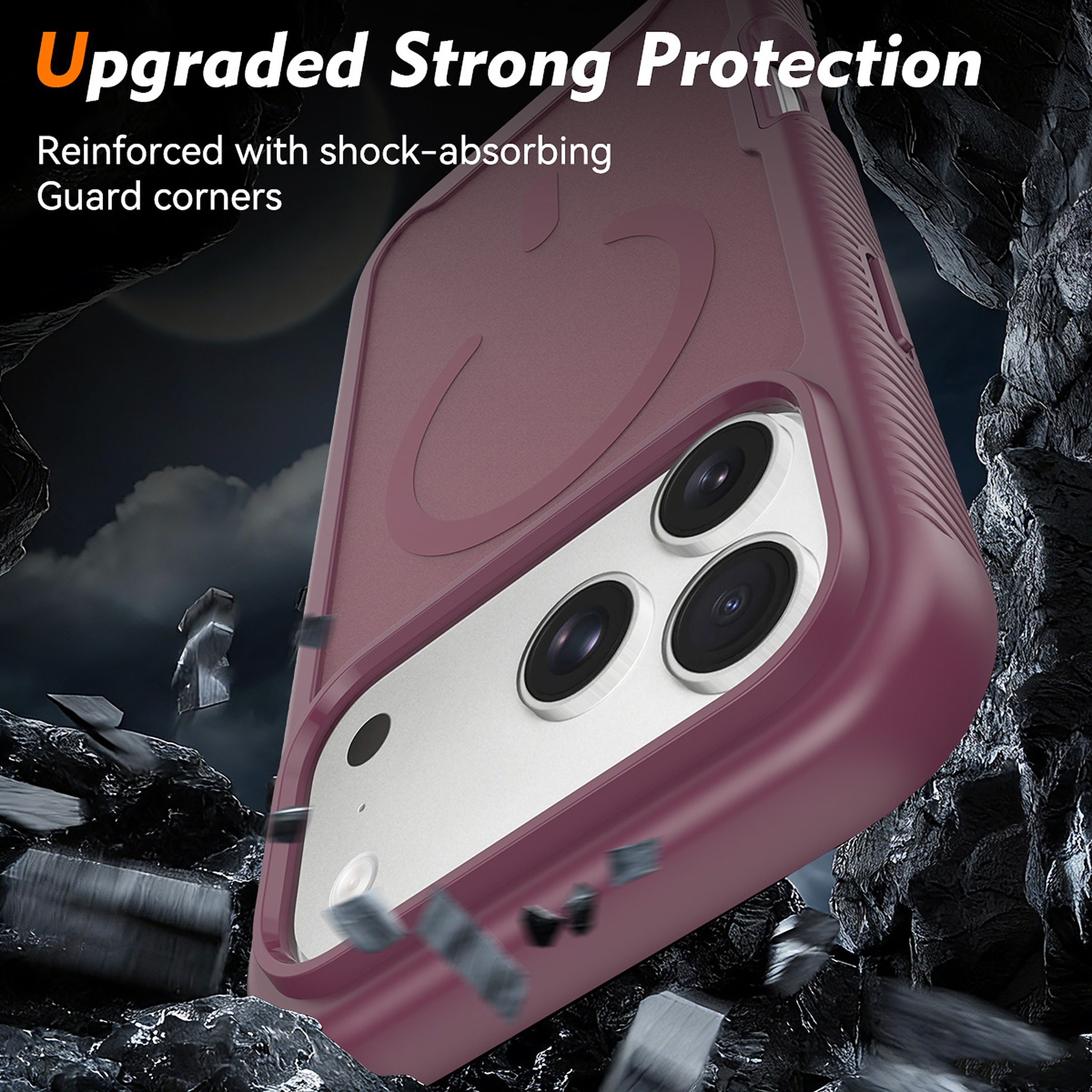 SendaFit Matte Starry Rugged MagSafe Case for iPhone 18 Pro Max (Fits iPhone 17 Pro Max) (with Screen Protector) detail 24