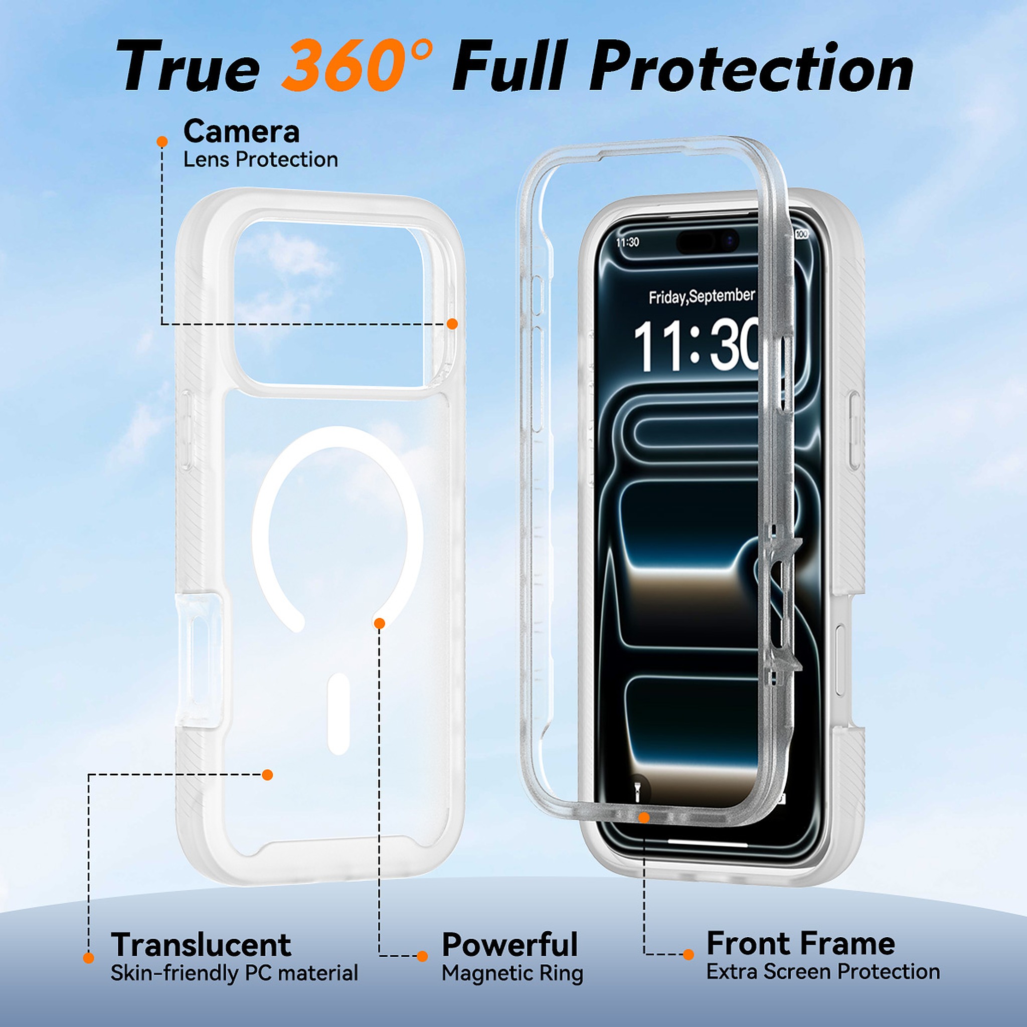 SendaFit Matte Starry Rugged MagSafe Case for iPhone 18 Pro Max (Fits iPhone 17 Pro Max) detail 5