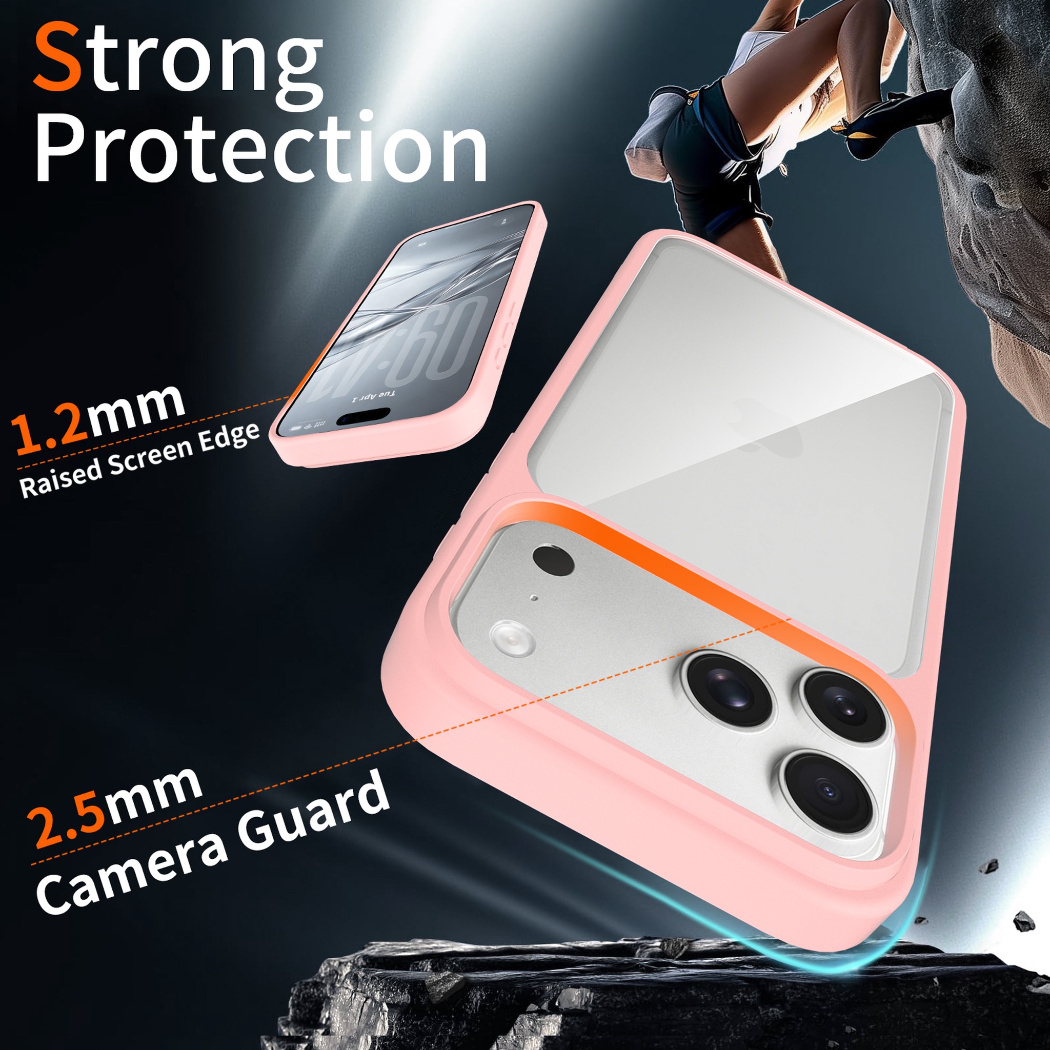 SendaFit Clear Two-in-One Camera-Button MagSafe Case for iPhone 17 Pro Max & 18 Pro Max detail 13