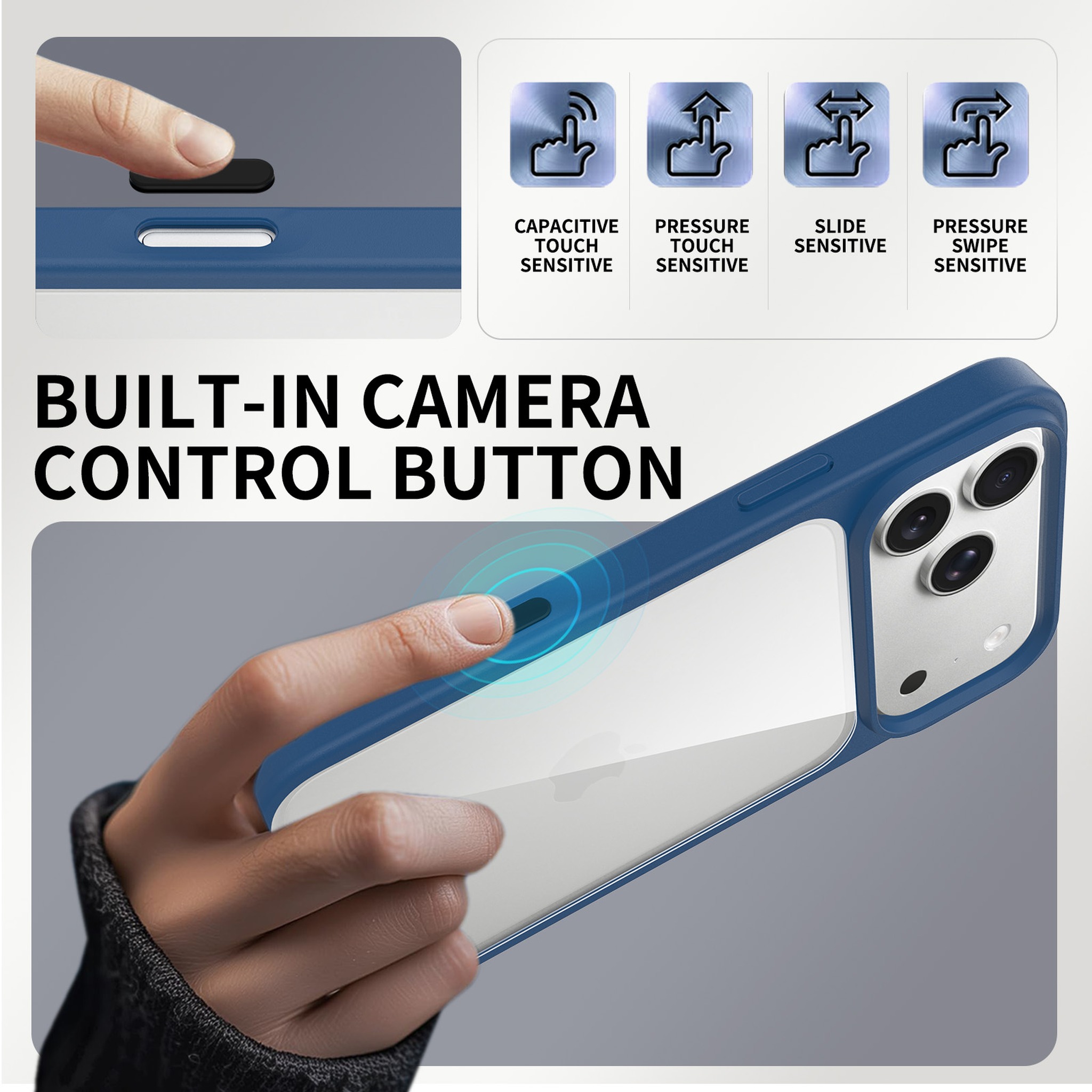 SendaFit Clear Two-in-One Camera-Button MagSafe Case for iPhone 17 Pro Max & 18 Pro Max detail 32