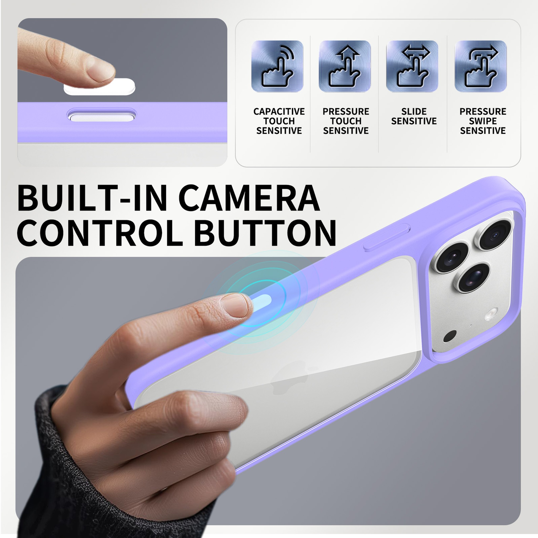 SendaFit Clear Two-in-One Camera-Button MagSafe Case for iPhone 17 Pro Max & 18 Pro Max detail 39