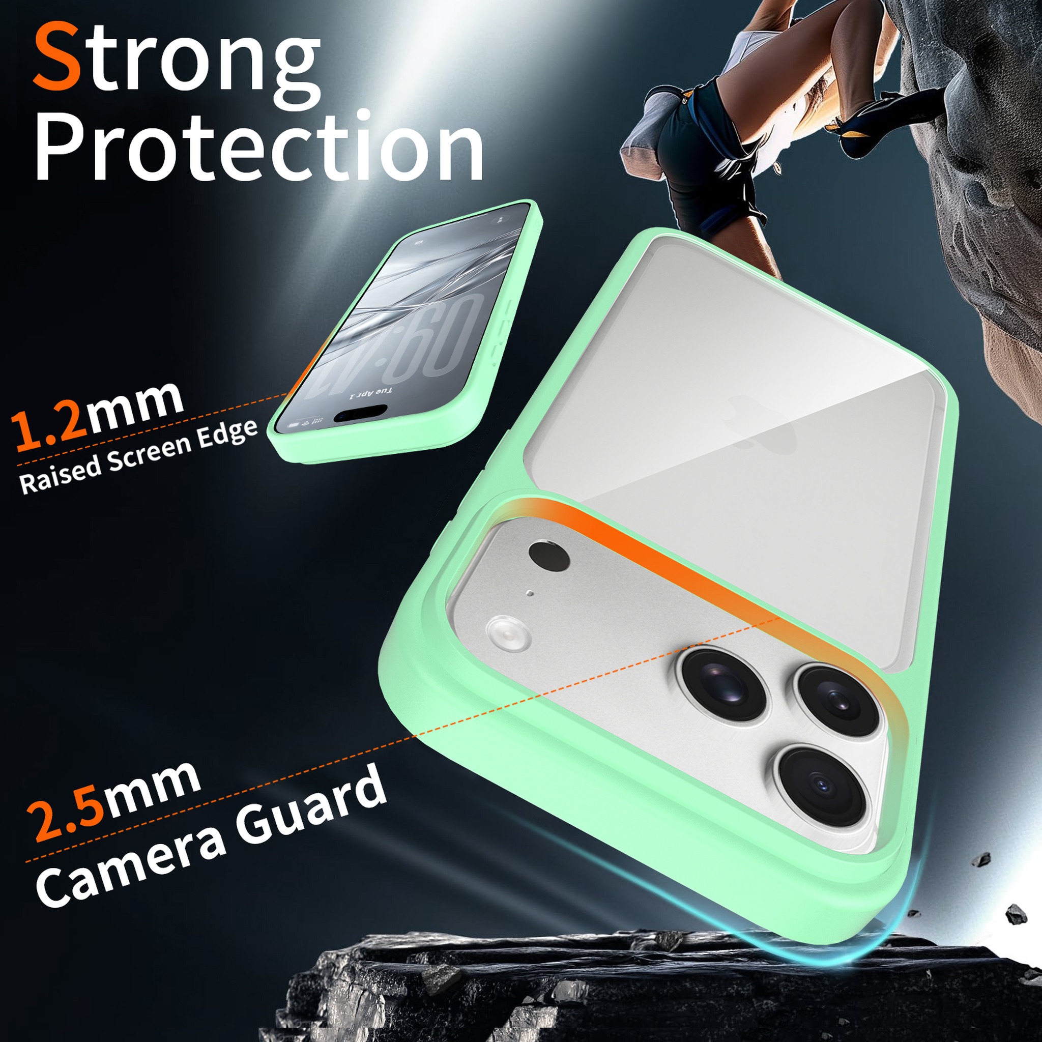 SendaFit Clear Two-in-One Camera-Button MagSafe Case for iPhone 17 Pro Max & 18 Pro Max detail 53