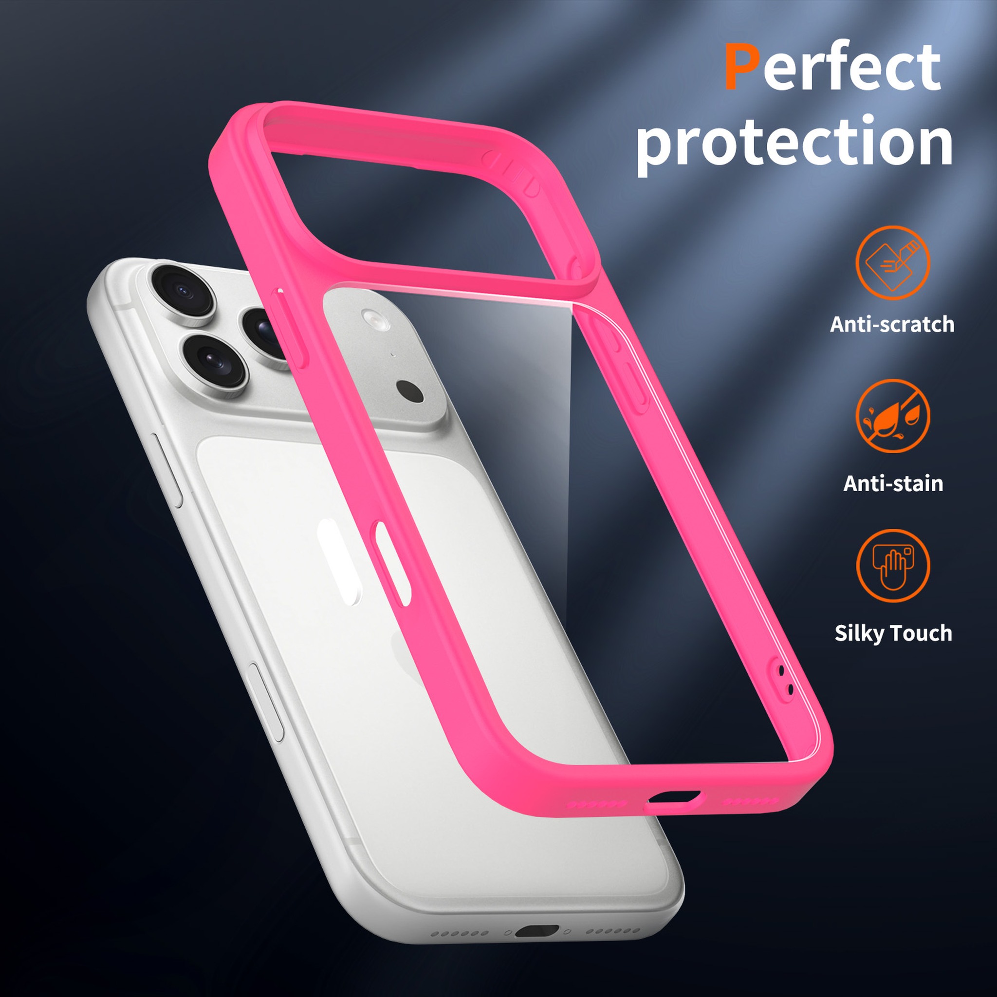 SendaFit Clear Two-in-One Camera-Button MagSafe Case for iPhone 17 Pro Max & 18 Pro Max detail 9