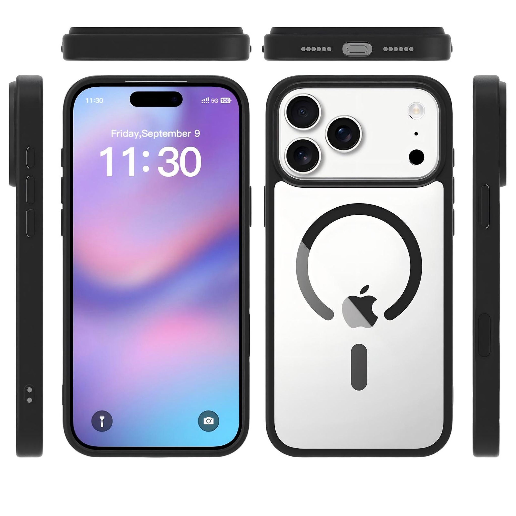 SendaFit Clear Two-in-One Camera-Button MagSafe Case for iPhone 18 Pro Max (Fits iPhone 17 Pro Max)