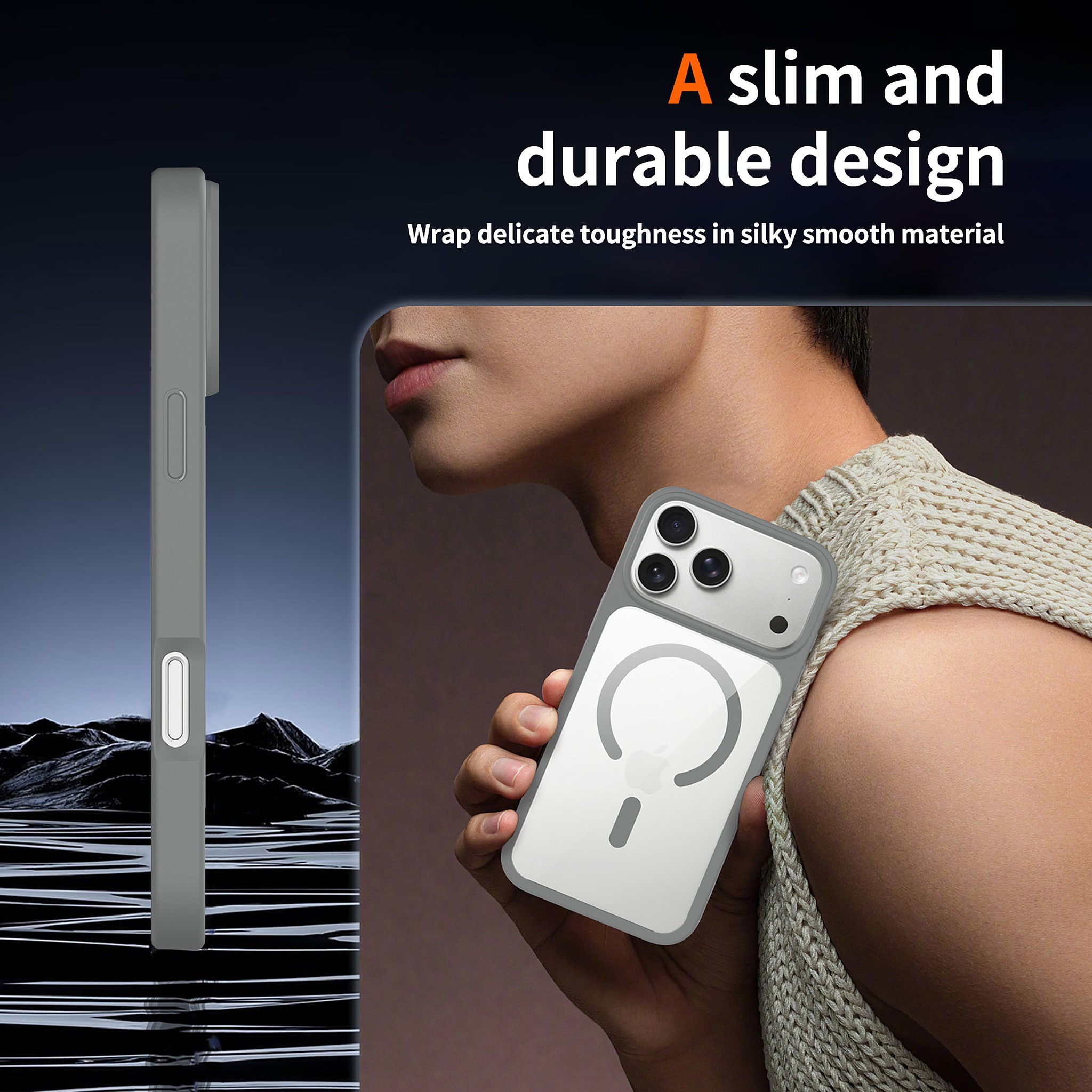 SendaFit Clear Two-in-One MagSafe Case for iPhone 17 Pro Max & 18 Pro Max detail 17