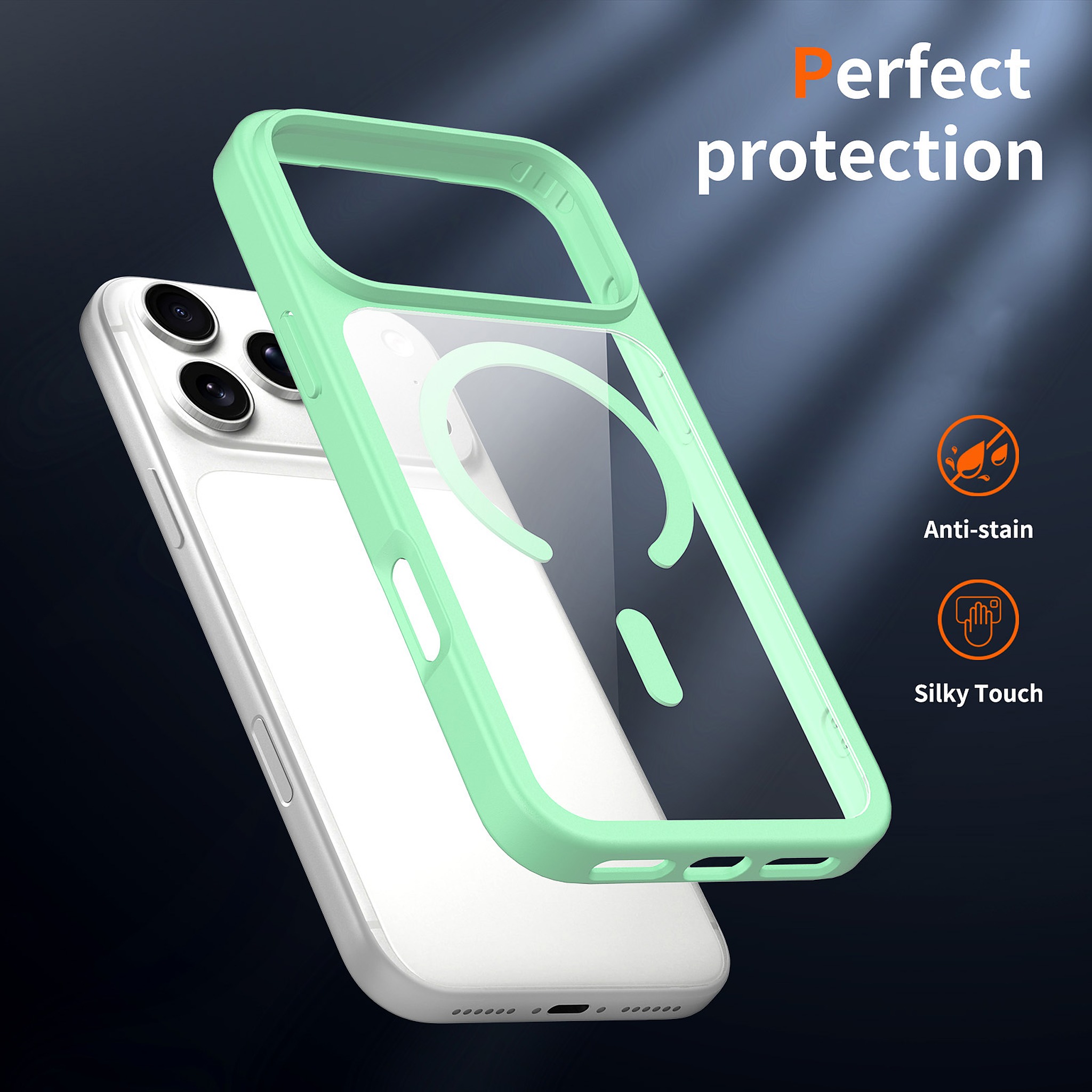 SendaFit Clear Two-in-One MagSafe Case for iPhone 17 Pro Max & 18 Pro Max detail 3