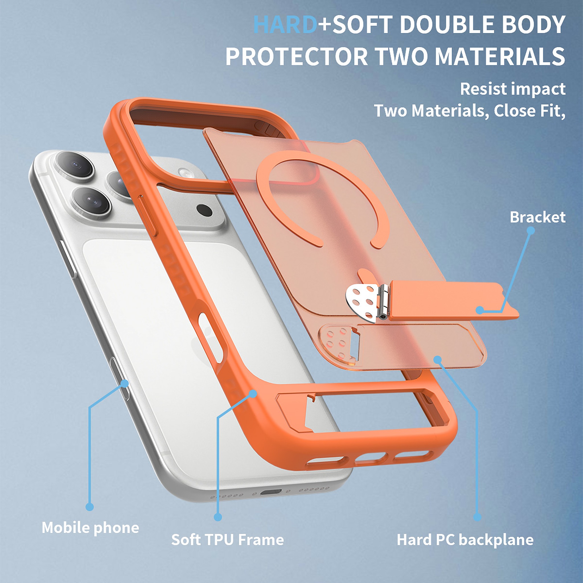 SendaFit Matte 45° Kickstand MagSafe Case for iPhone 18 Pro Max (Fits iPhone 17 Pro Max) detail 11
