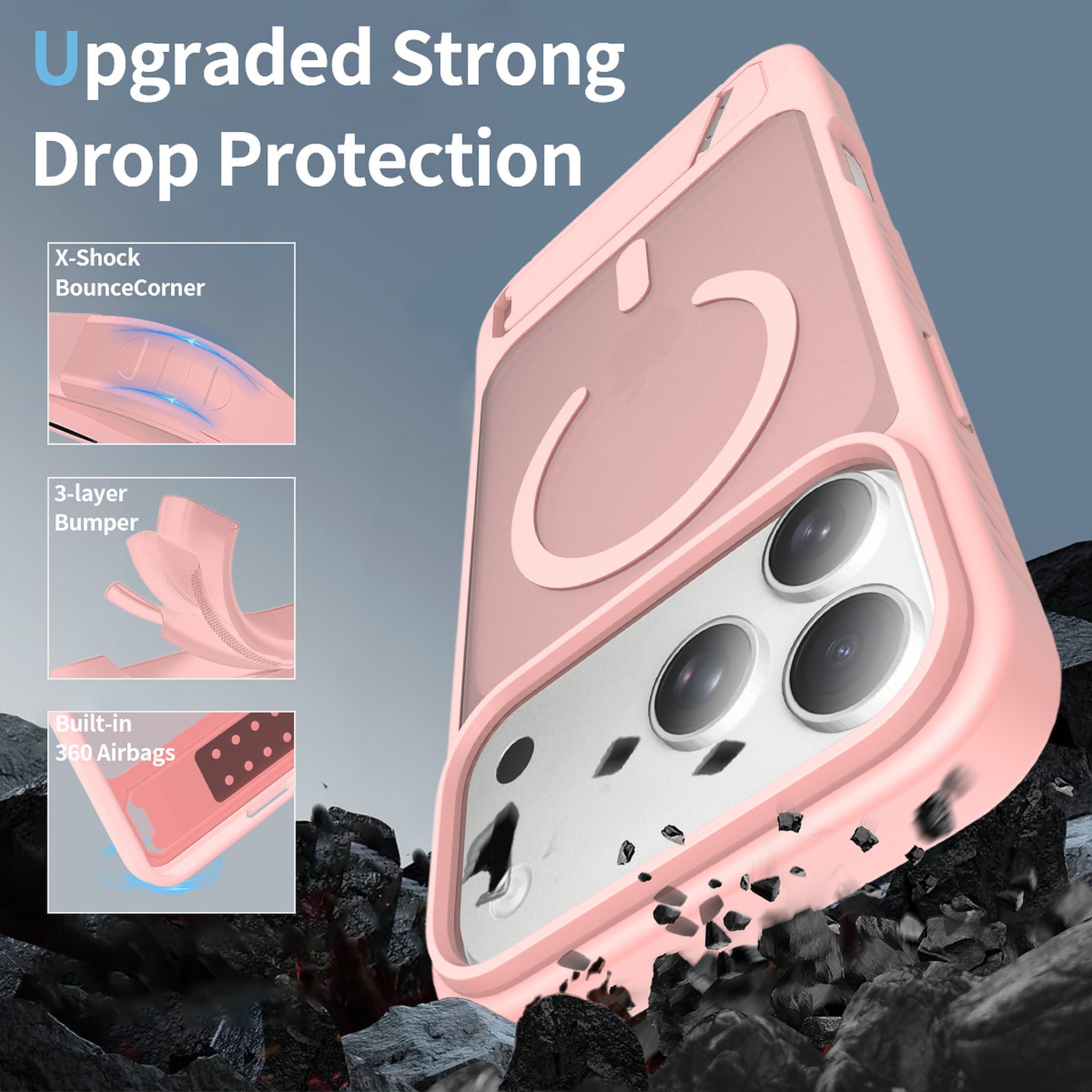 SendaFit Matte 45° Kickstand MagSafe Case for iPhone 18 Pro Max (Fits iPhone 17 Pro Max) detail 13