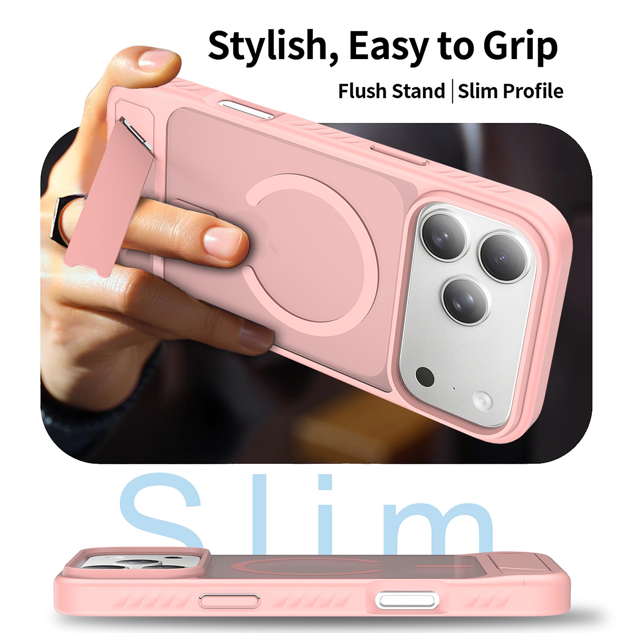 SendaFit Matte 45° Kickstand MagSafe Case for iPhone 18 Pro Max (Fits iPhone 17 Pro Max) detail 15