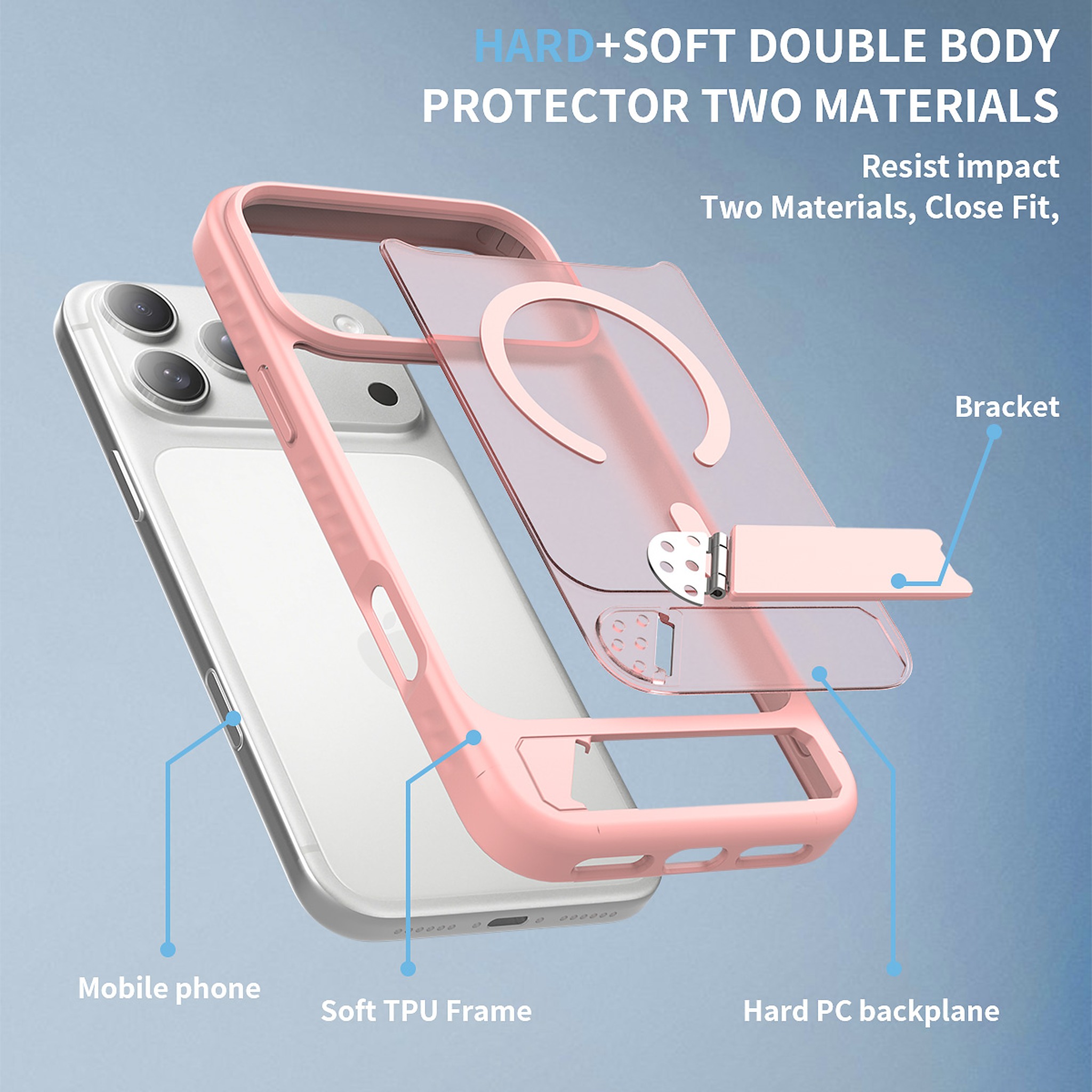 SendaFit Matte 45° Kickstand MagSafe Case for iPhone 18 Pro Max (Fits iPhone 17 Pro Max) detail 17