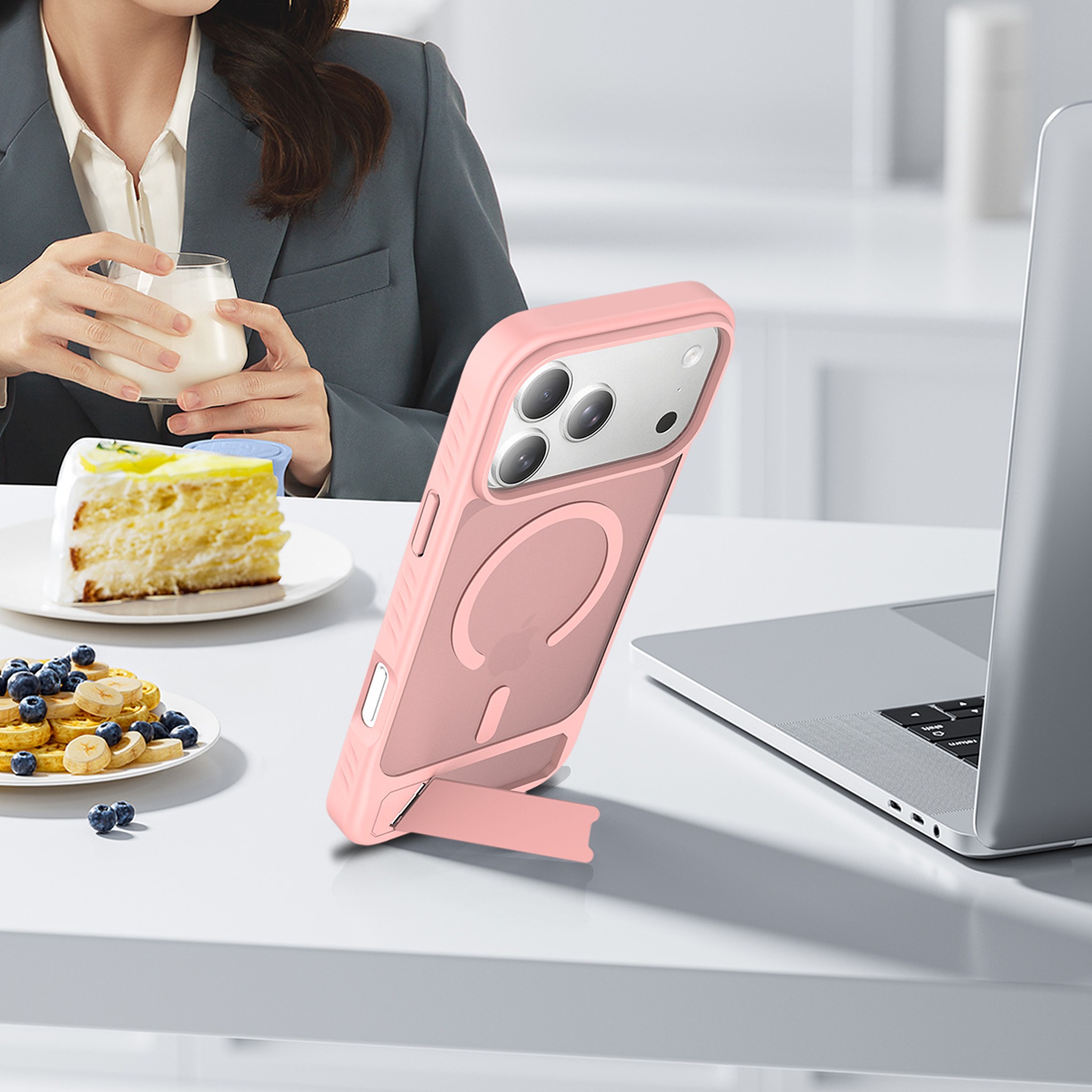 SendaFit Matte 45° Kickstand MagSafe Case for iPhone 18 Pro Max (Fits iPhone 17 Pro Max) detail 18