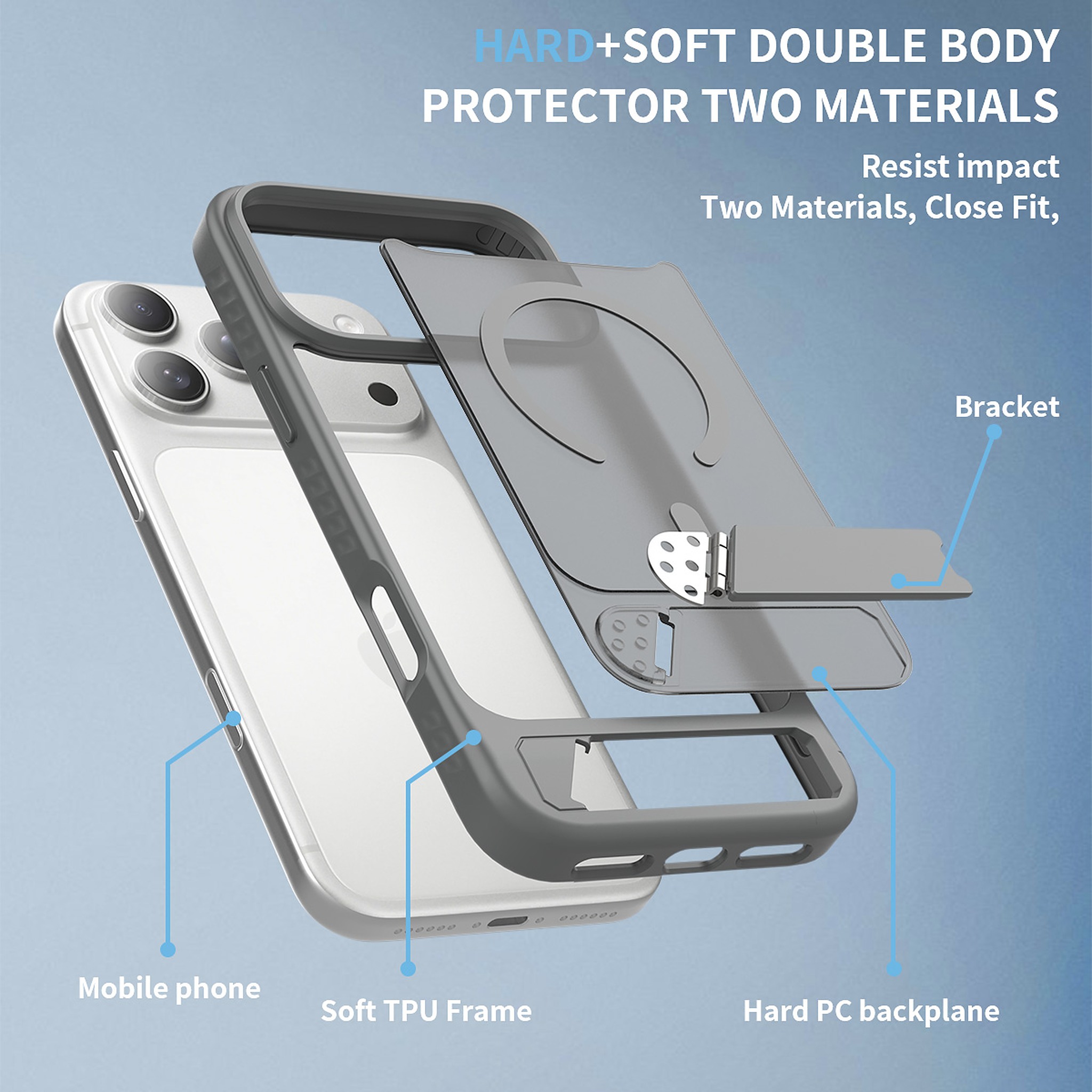 SendaFit Matte 45° Kickstand MagSafe Case for iPhone 18 Pro Max (Fits iPhone 17 Pro Max) detail 23