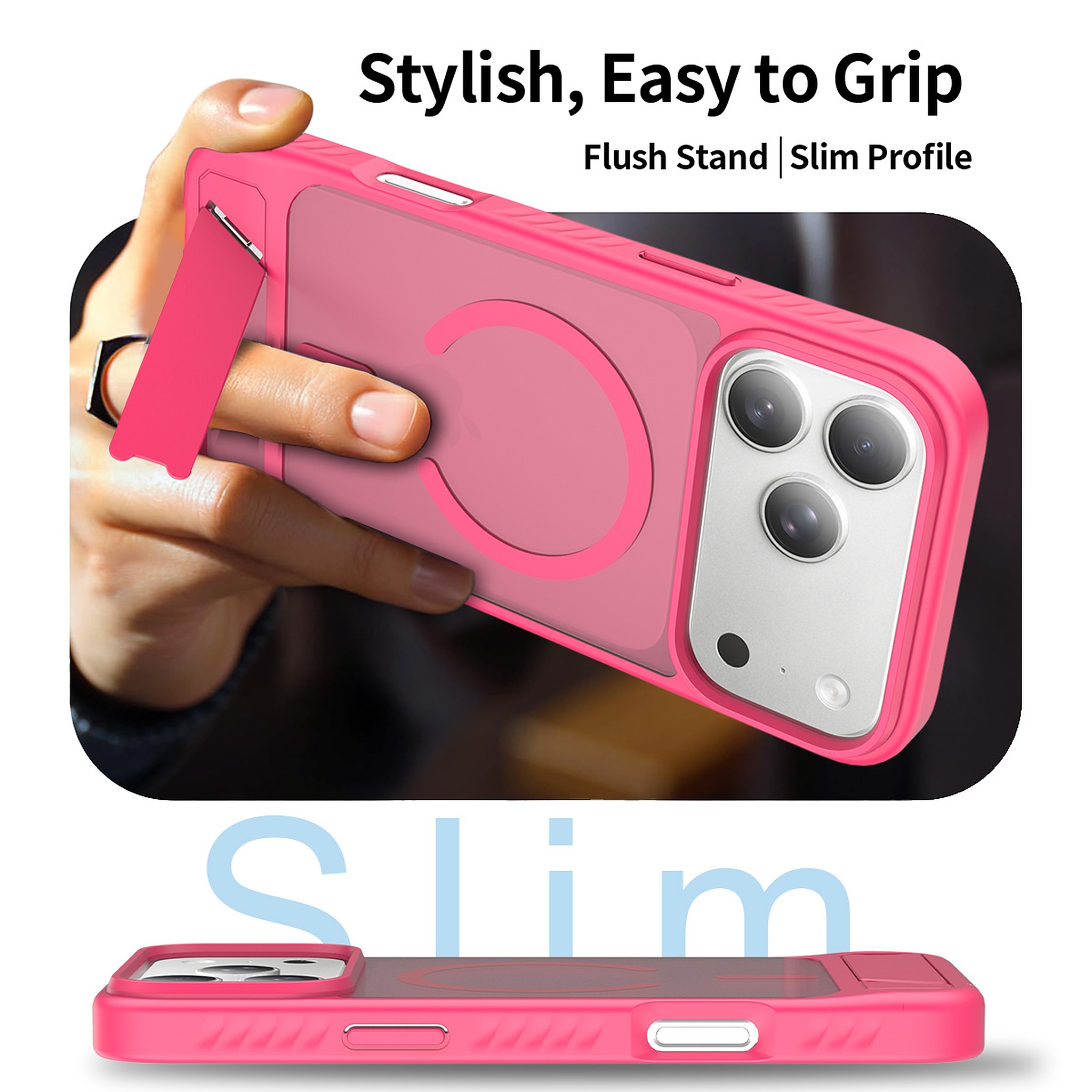 SendaFit Matte 45° Kickstand MagSafe Case for iPhone 18 Pro Max (Fits iPhone 17 Pro Max) detail 27