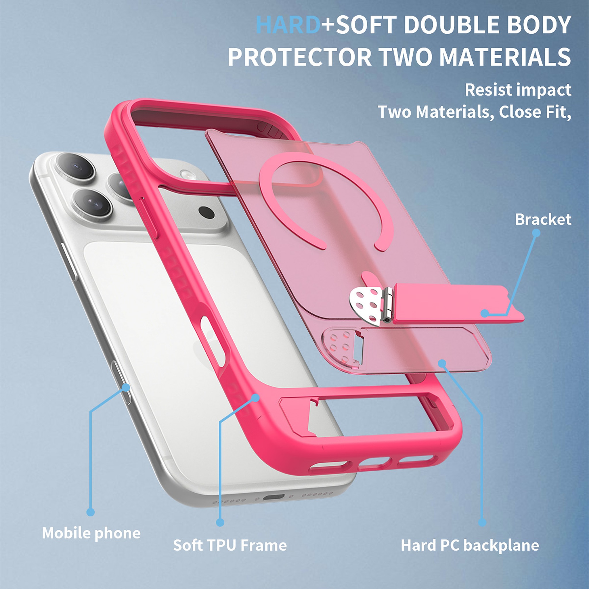 SendaFit Matte 45° Kickstand MagSafe Case for iPhone 18 Pro Max (Fits iPhone 17 Pro Max) detail 29
