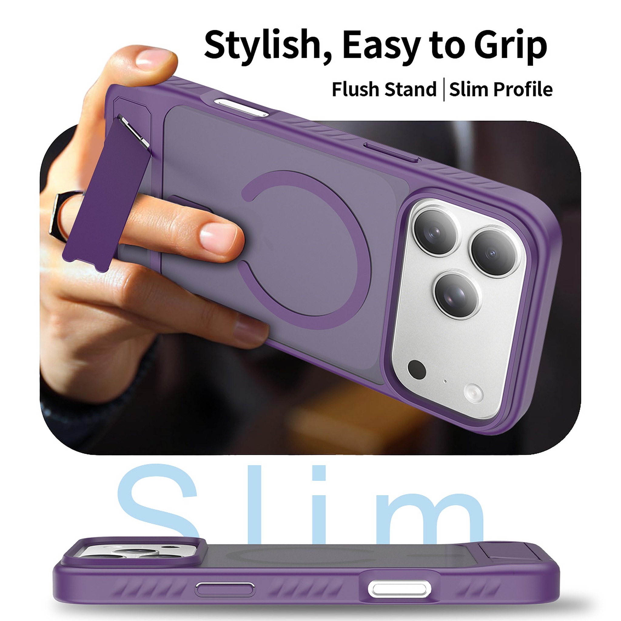 SendaFit Matte 45° Kickstand MagSafe Case for iPhone 18 Pro Max (Fits iPhone 17 Pro Max) detail 33