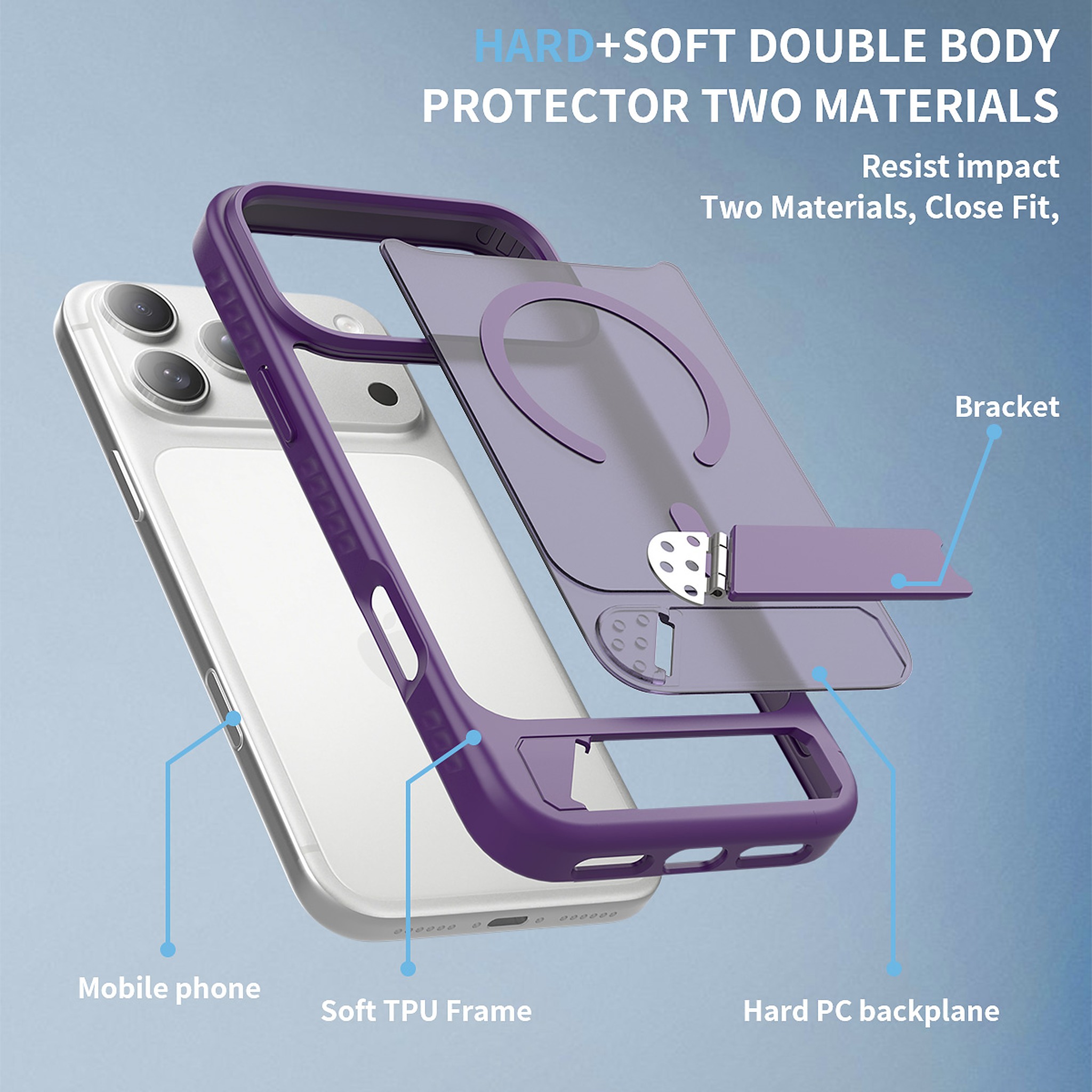 SendaFit Matte 45° Kickstand MagSafe Case for iPhone 18 Pro Max (Fits iPhone 17 Pro Max) detail 35