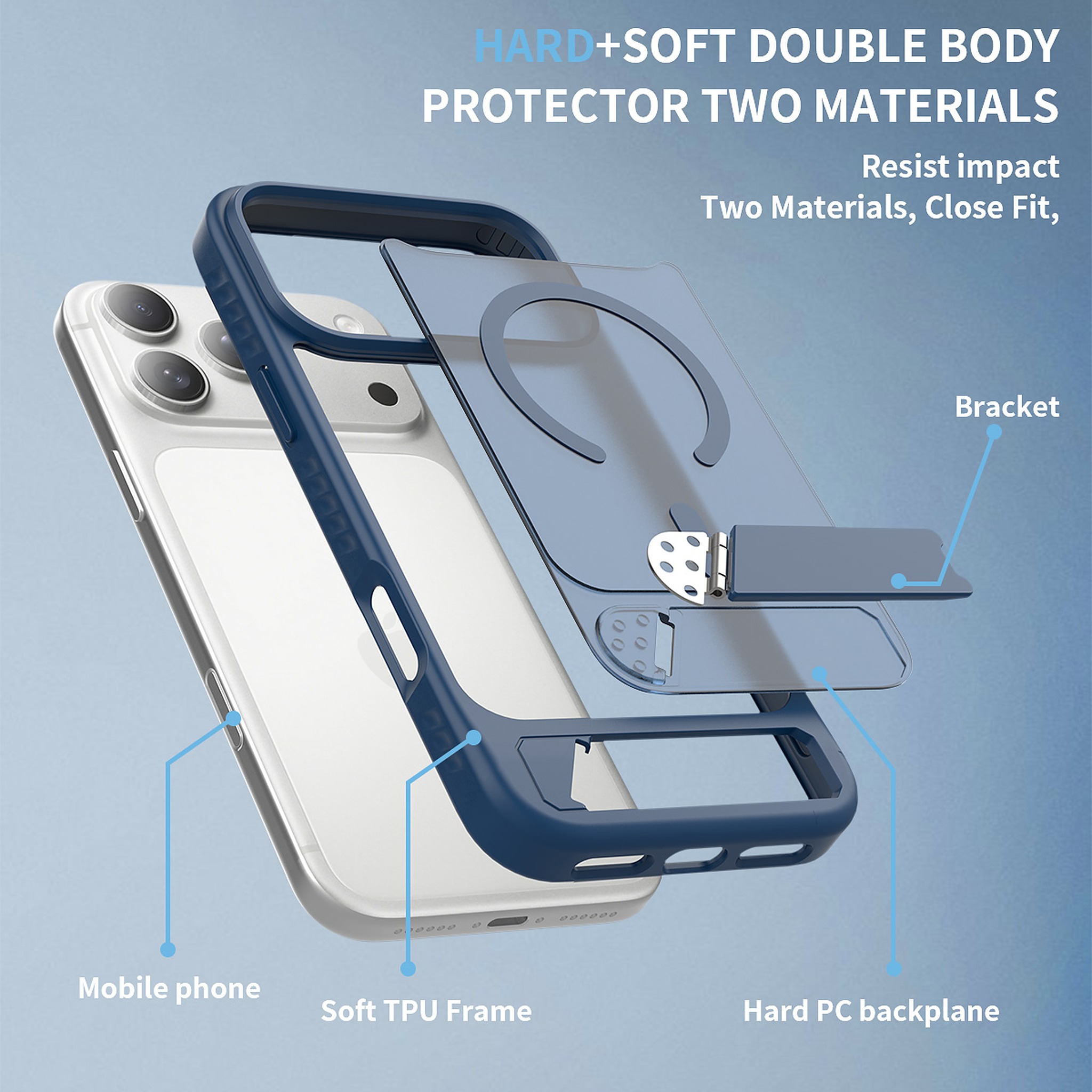 SendaFit Matte 45° Kickstand MagSafe Case for iPhone 18 Pro Max (Fits iPhone 17 Pro Max) detail 41