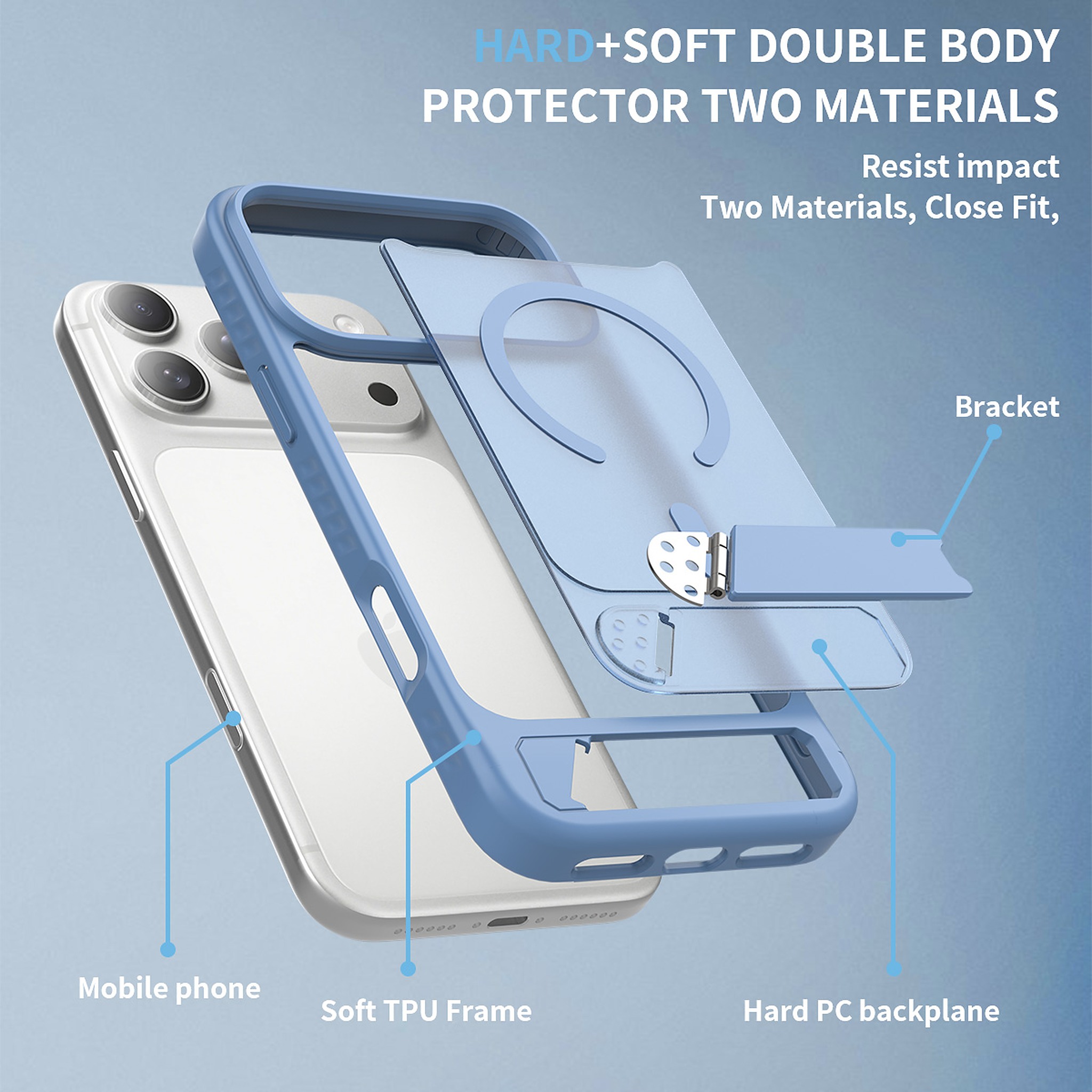 SendaFit Matte 45° Kickstand MagSafe Case for iPhone 18 Pro Max (Fits iPhone 17 Pro Max) detail 47