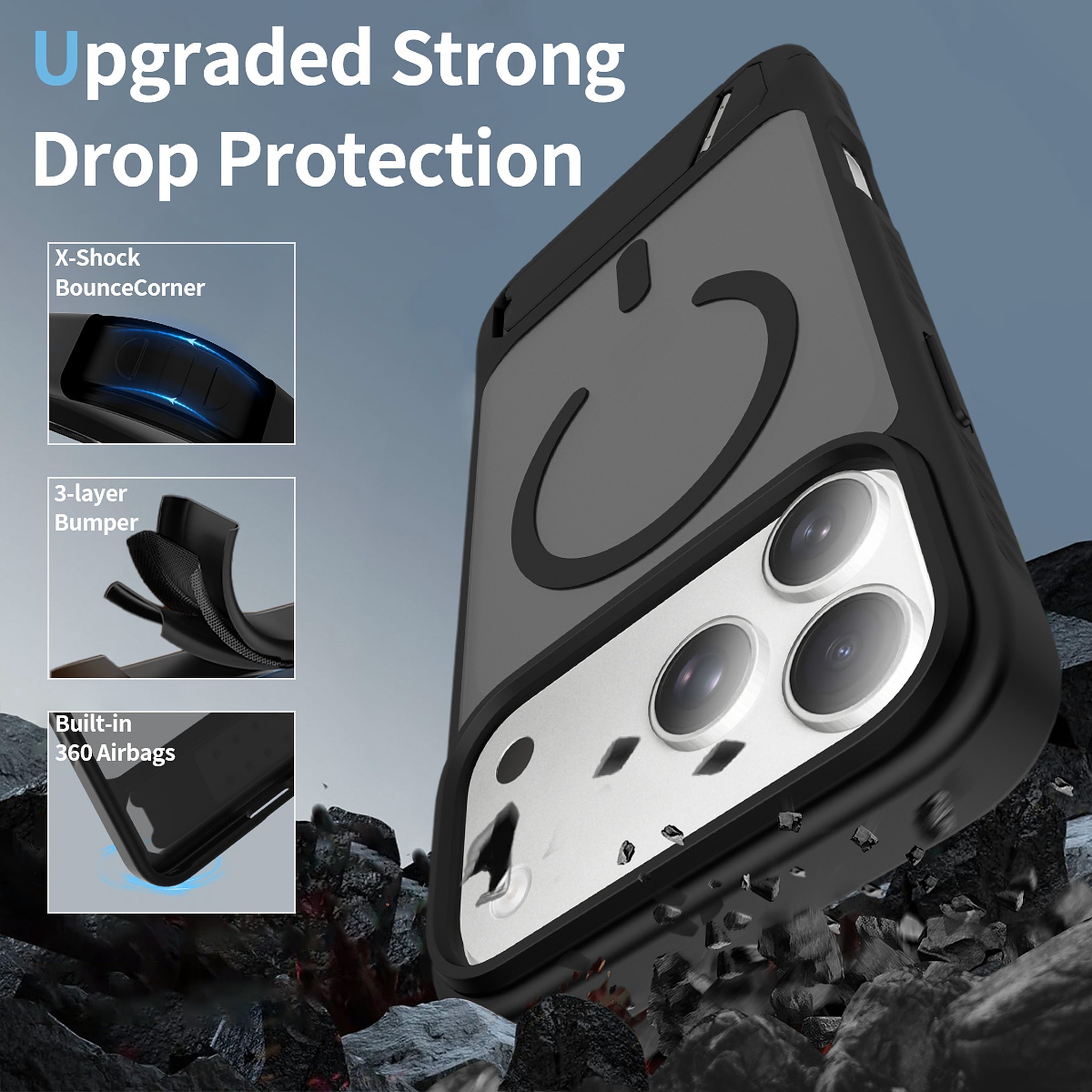 SendaFit Matte 45° Kickstand MagSafe Case for iPhone 18 Pro Max (Fits iPhone 17 Pro Max) detail 49