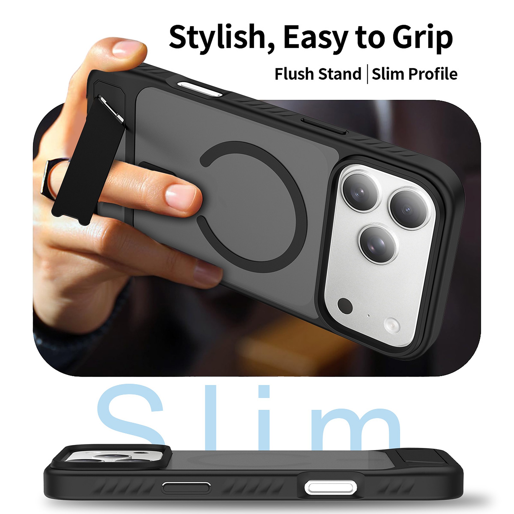 SendaFit Matte 45° Kickstand MagSafe Case for iPhone 18 Pro Max (Fits iPhone 17 Pro Max) detail 51
