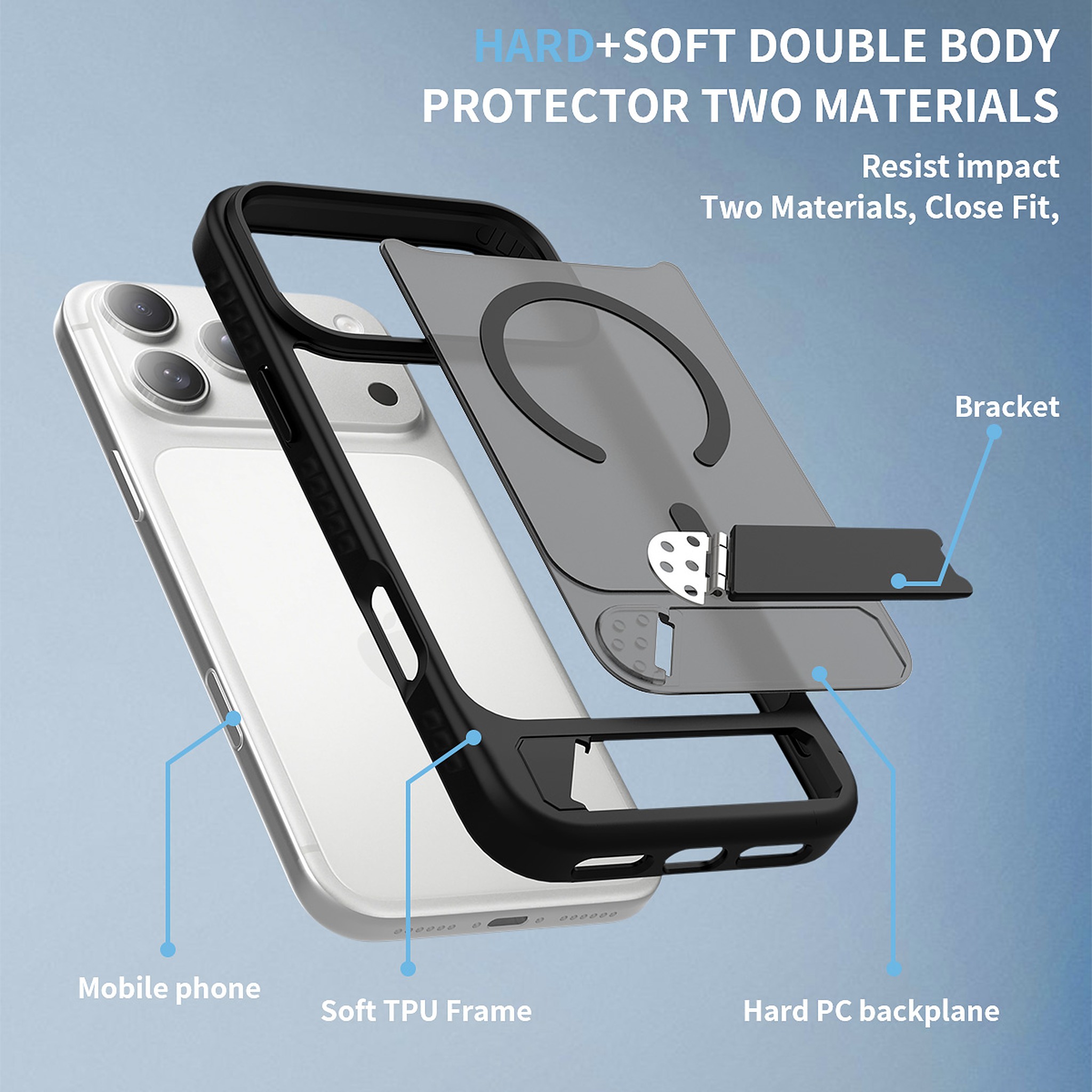 SendaFit Matte 45° Kickstand MagSafe Case for iPhone 18 Pro Max (Fits iPhone 17 Pro Max) detail 53