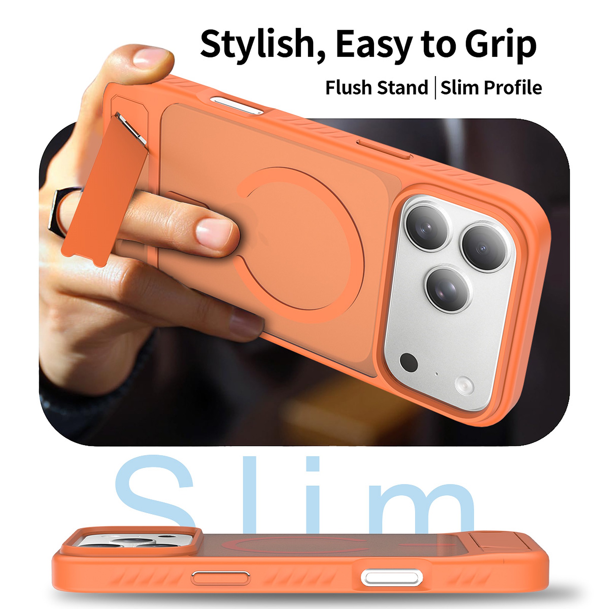 SendaFit Matte 45° Kickstand MagSafe Case for iPhone 18 Pro Max (Fits iPhone 17 Pro Max) detail 9