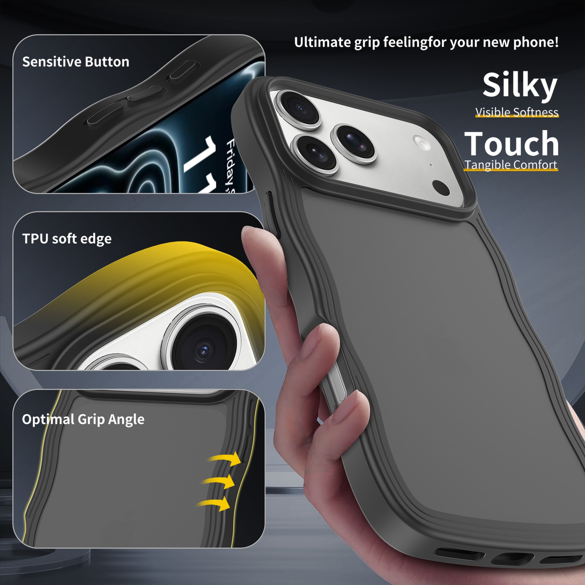 SendaFit Wavy Matte Two-in-One Case for iPhone 18 Pro Max (Fits iPhone 17 Pro Max) detail 7