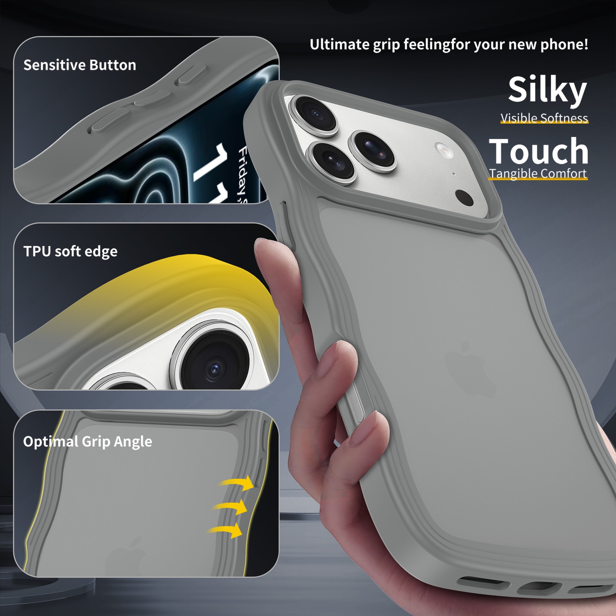 SendaFit Wavy Matte Two-in-One Case for iPhone 18 Pro Max (Fits iPhone 17 Pro Max) detail 8