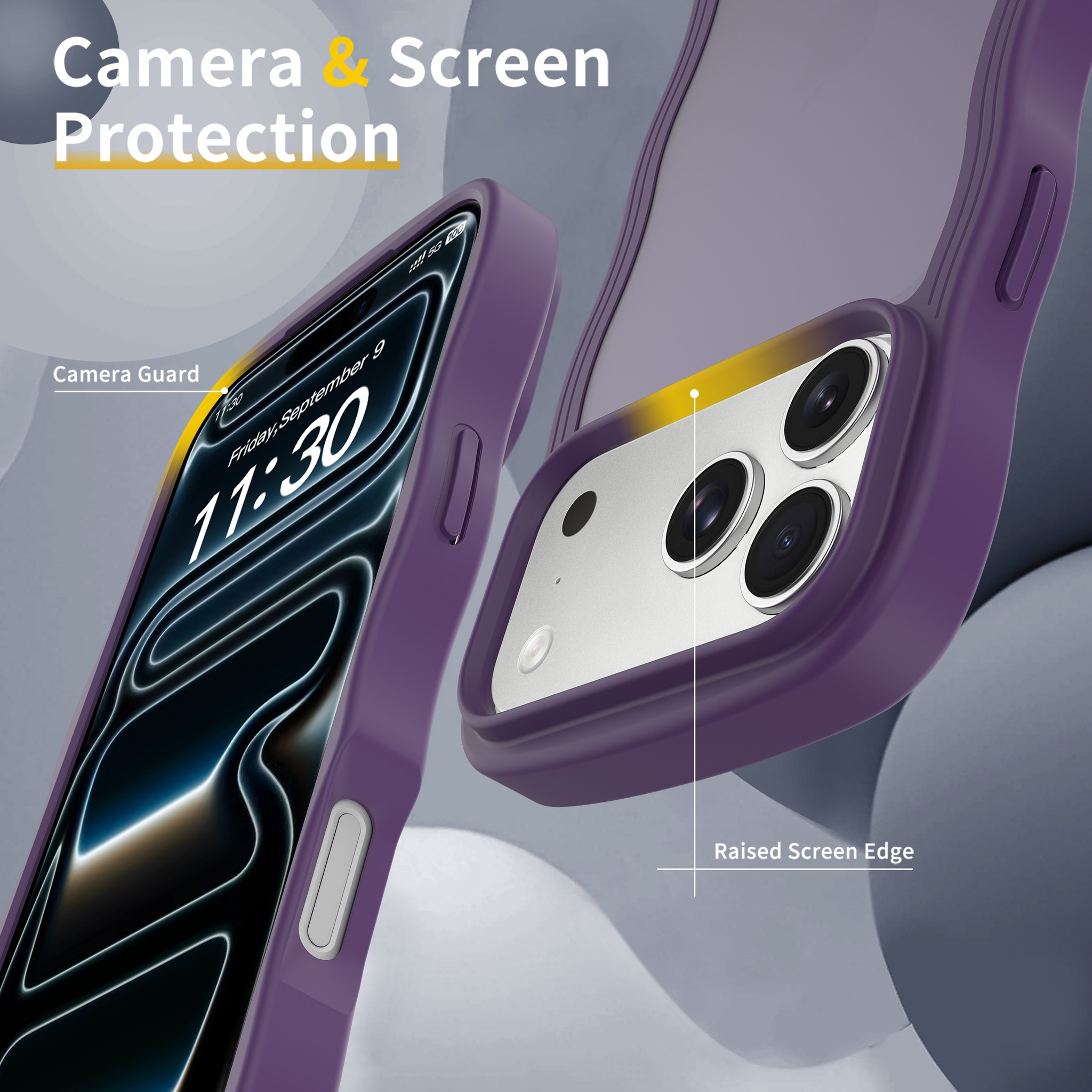 SendaFit Wavy Matte Two-in-One Case for iPhone 18 Pro Max (Fits iPhone 17 Pro Max) detail 9
