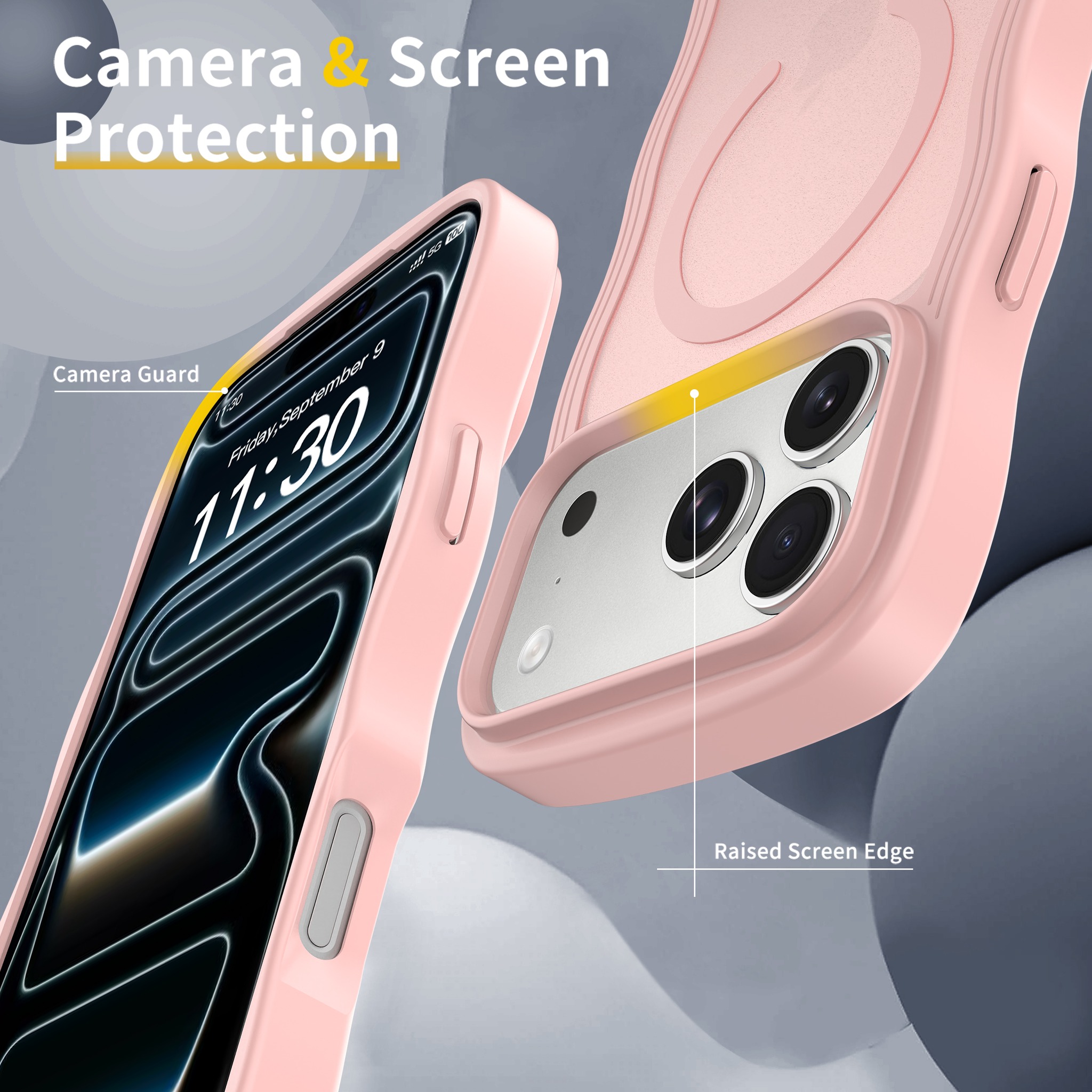 SendaFit Wavy Matte Two-in-One MagSafe Case for iPhone 18 Pro Max (Fits iPhone 17 Pro Max) (041 Batch) detail 11