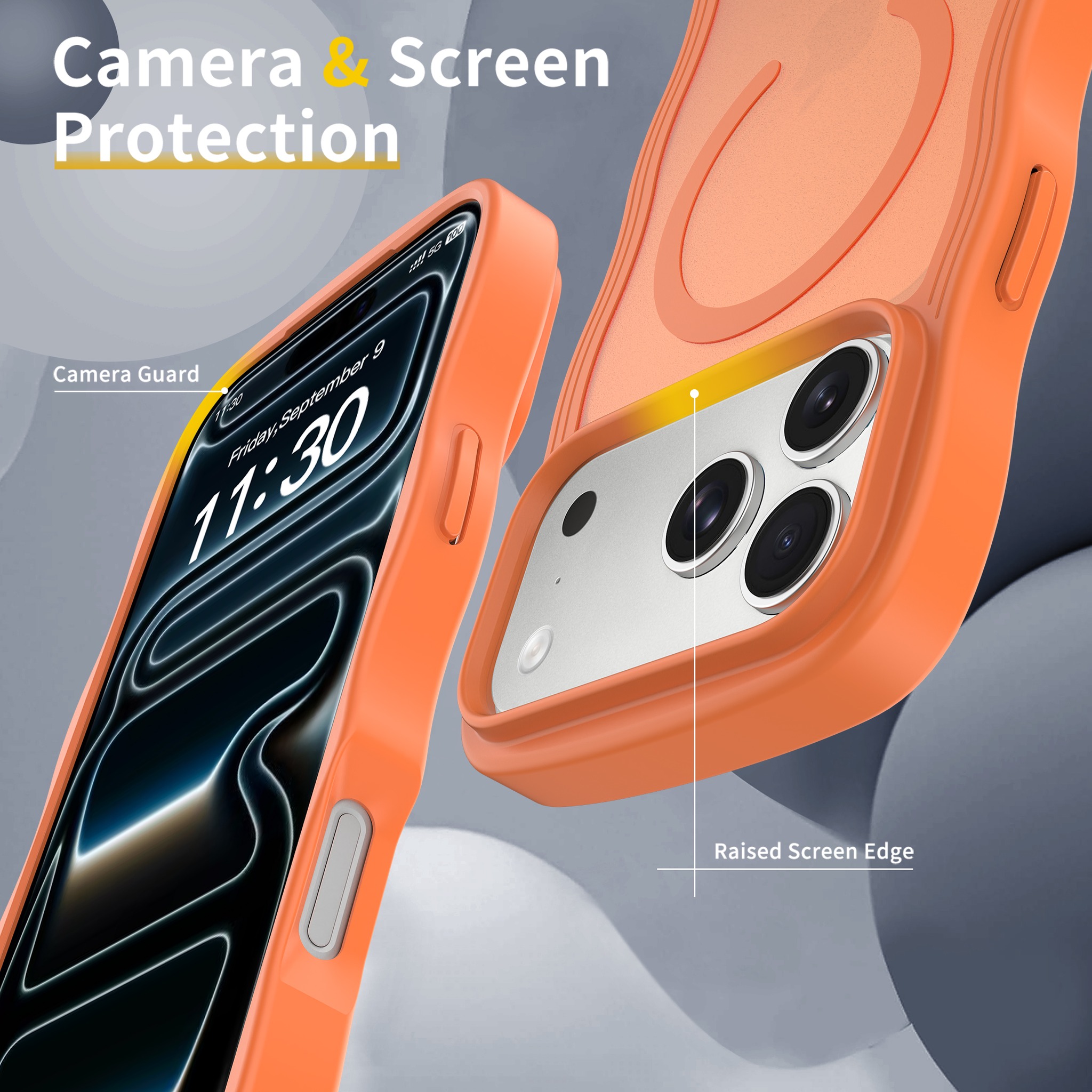 SendaFit Wavy Matte Two-in-One MagSafe Case for iPhone 18 Pro Max (Fits iPhone 17 Pro Max) (041 Batch) detail 12