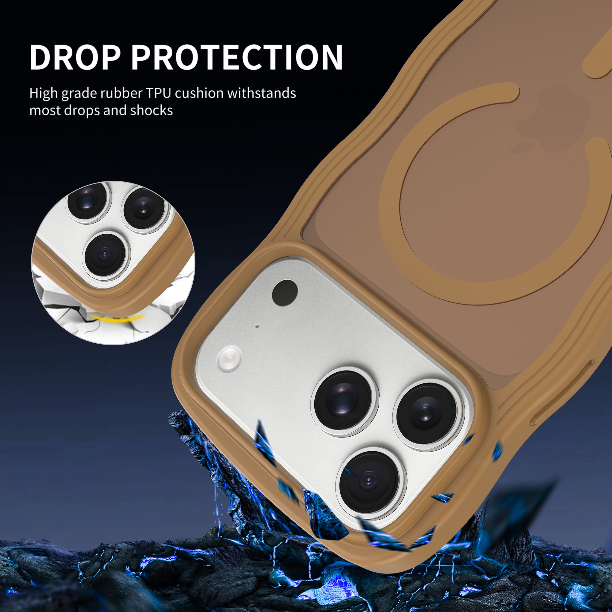 SendaFit Wavy Matte Two-in-One MagSafe Case for iPhone 18 Pro Max (Fits iPhone 17 Pro Max) (041 Batch) detail 18