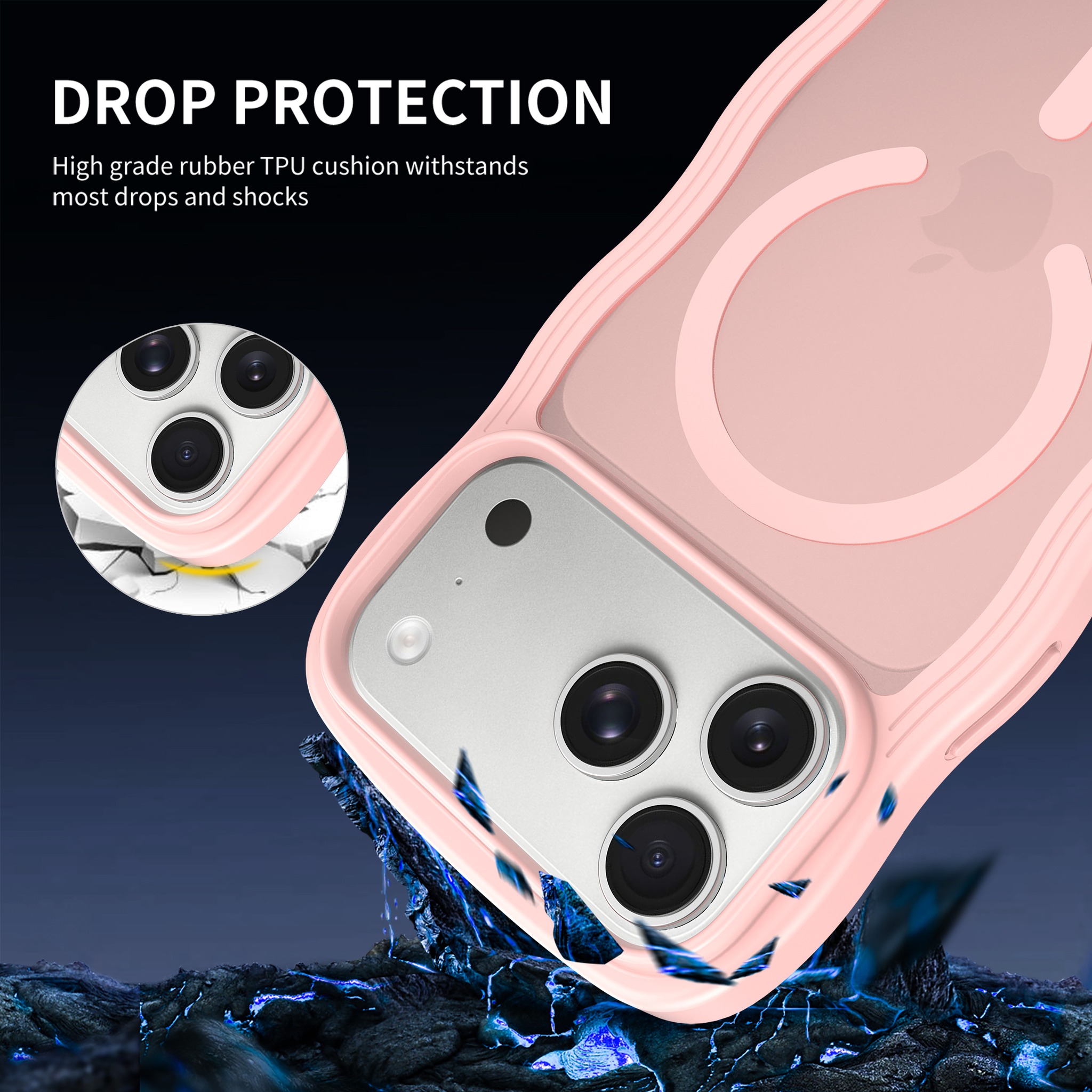 SendaFit Wavy Matte Two-in-One MagSafe Case for iPhone 18 Pro Max (Fits iPhone 17 Pro Max) (041 Batch) detail 19